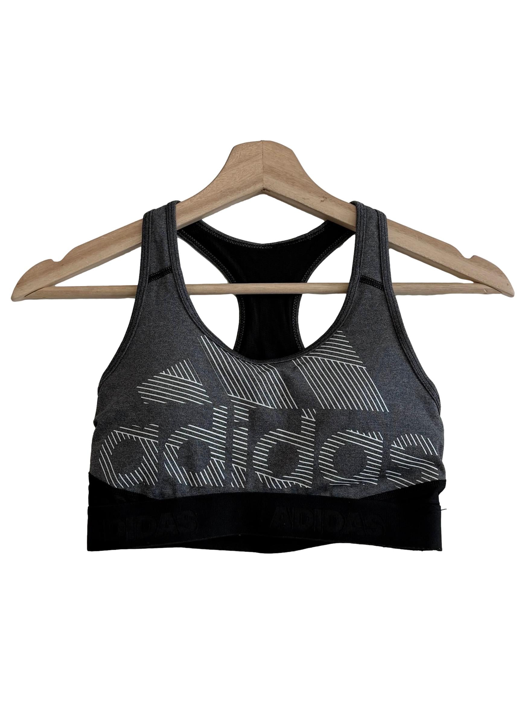 Smoke Grey Sports Bra