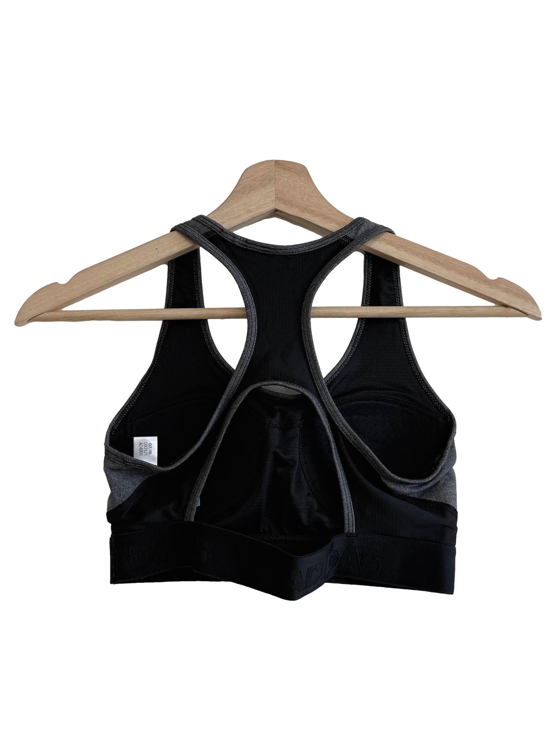 Smoke Grey Sports Bra