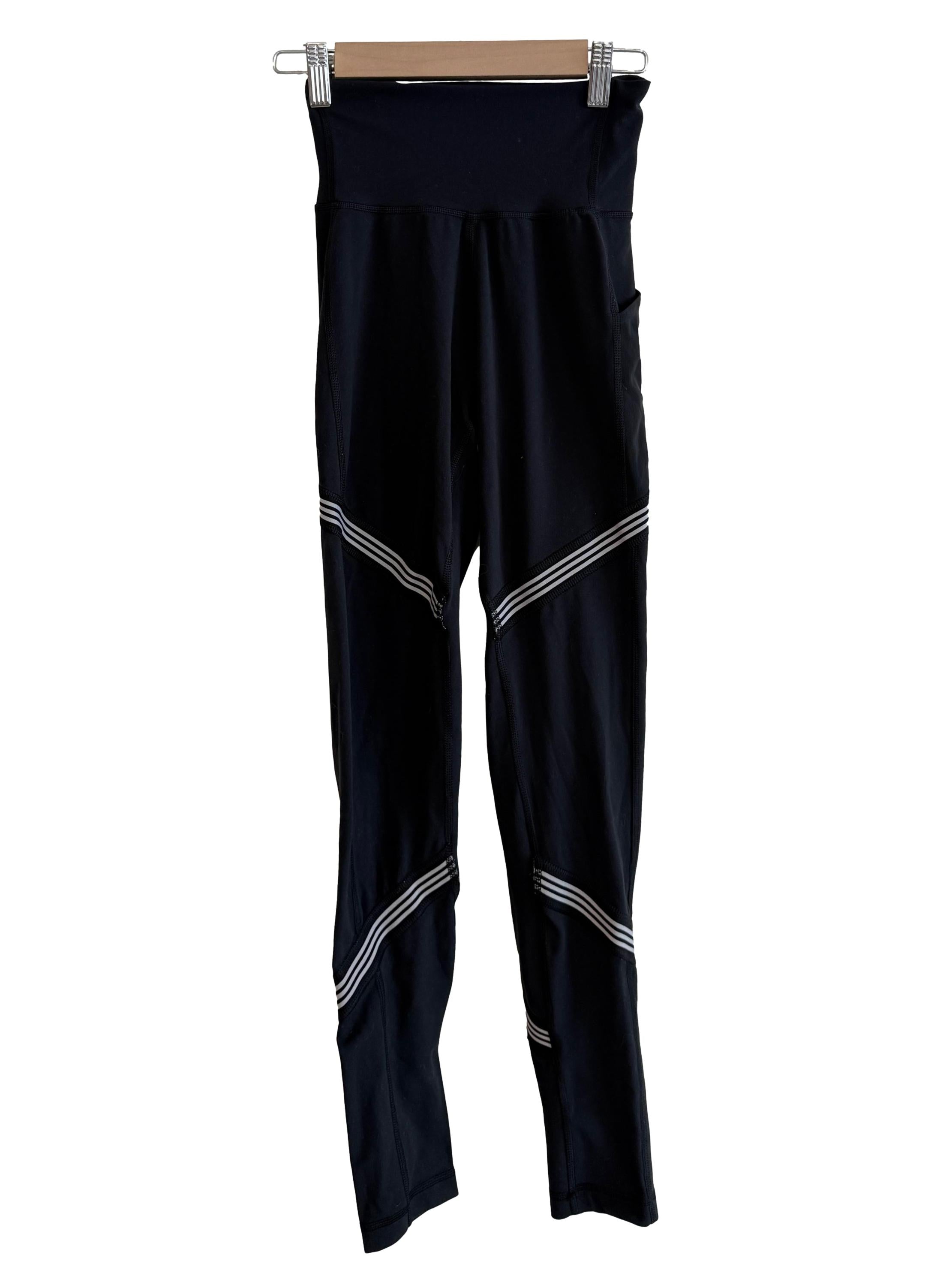 Black Stripes Leggings