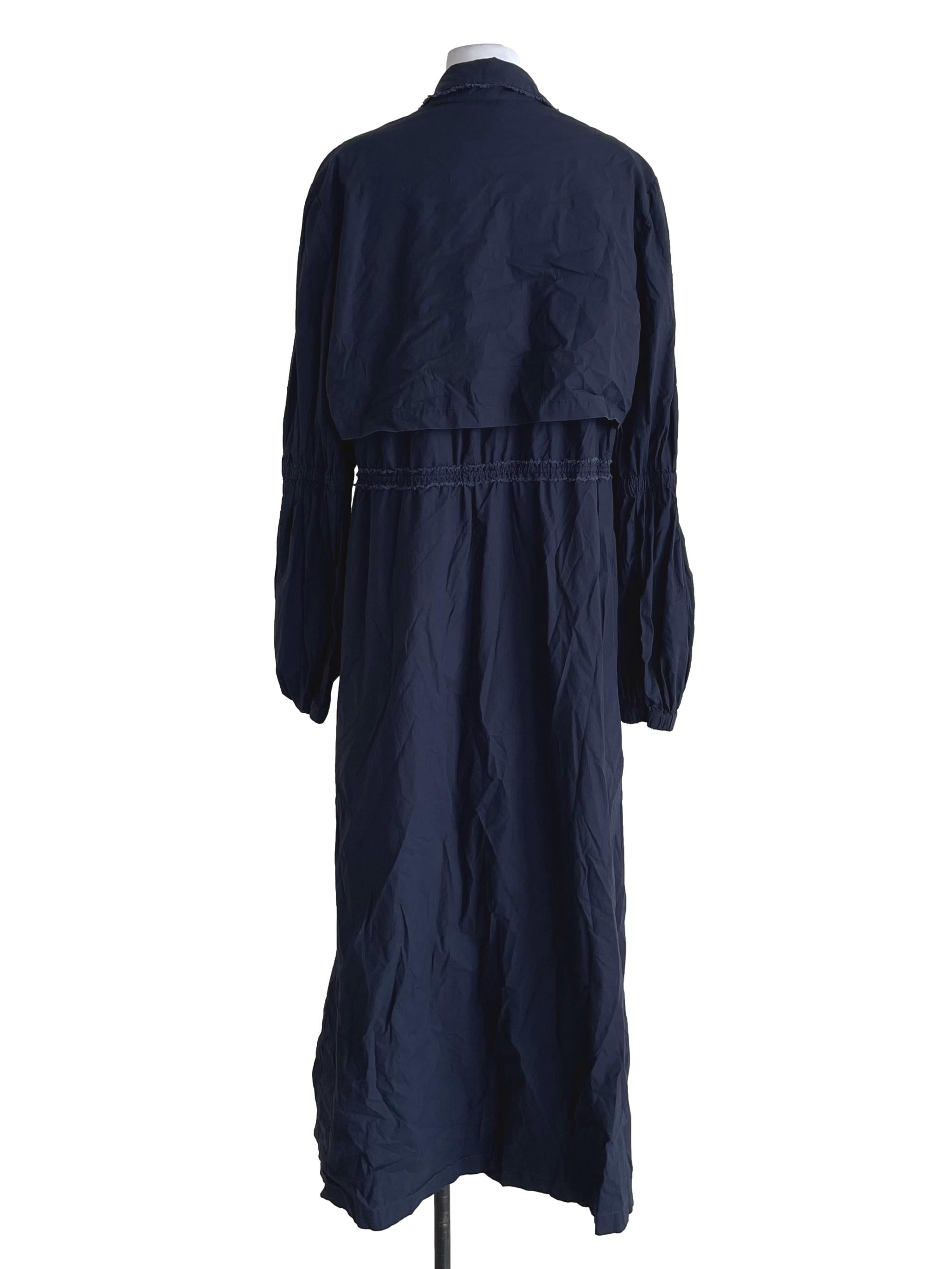 Denim Blue Open Front Knot Marie Dress