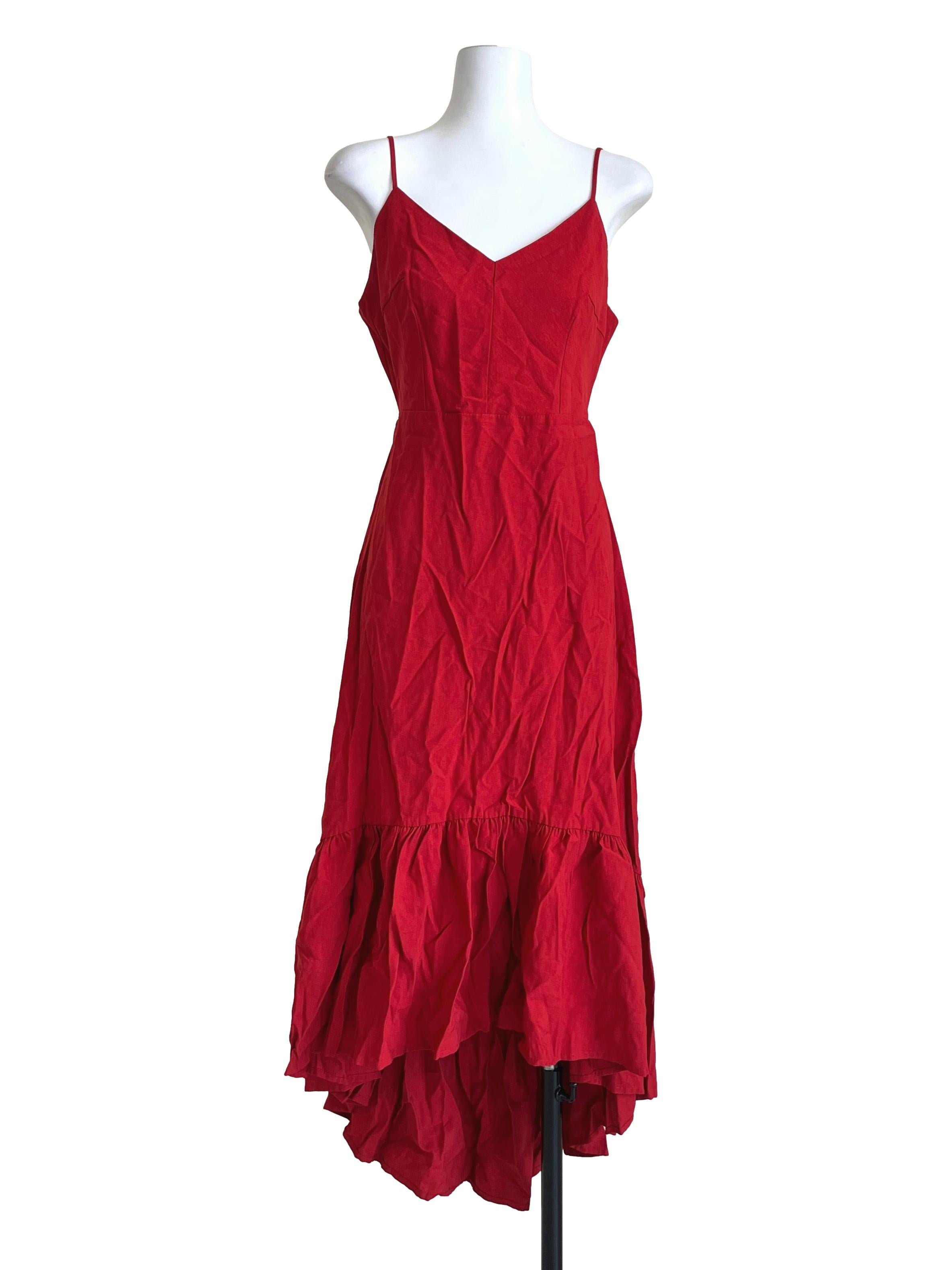 Crimson Red Sweetheart A-Line Dress TEM