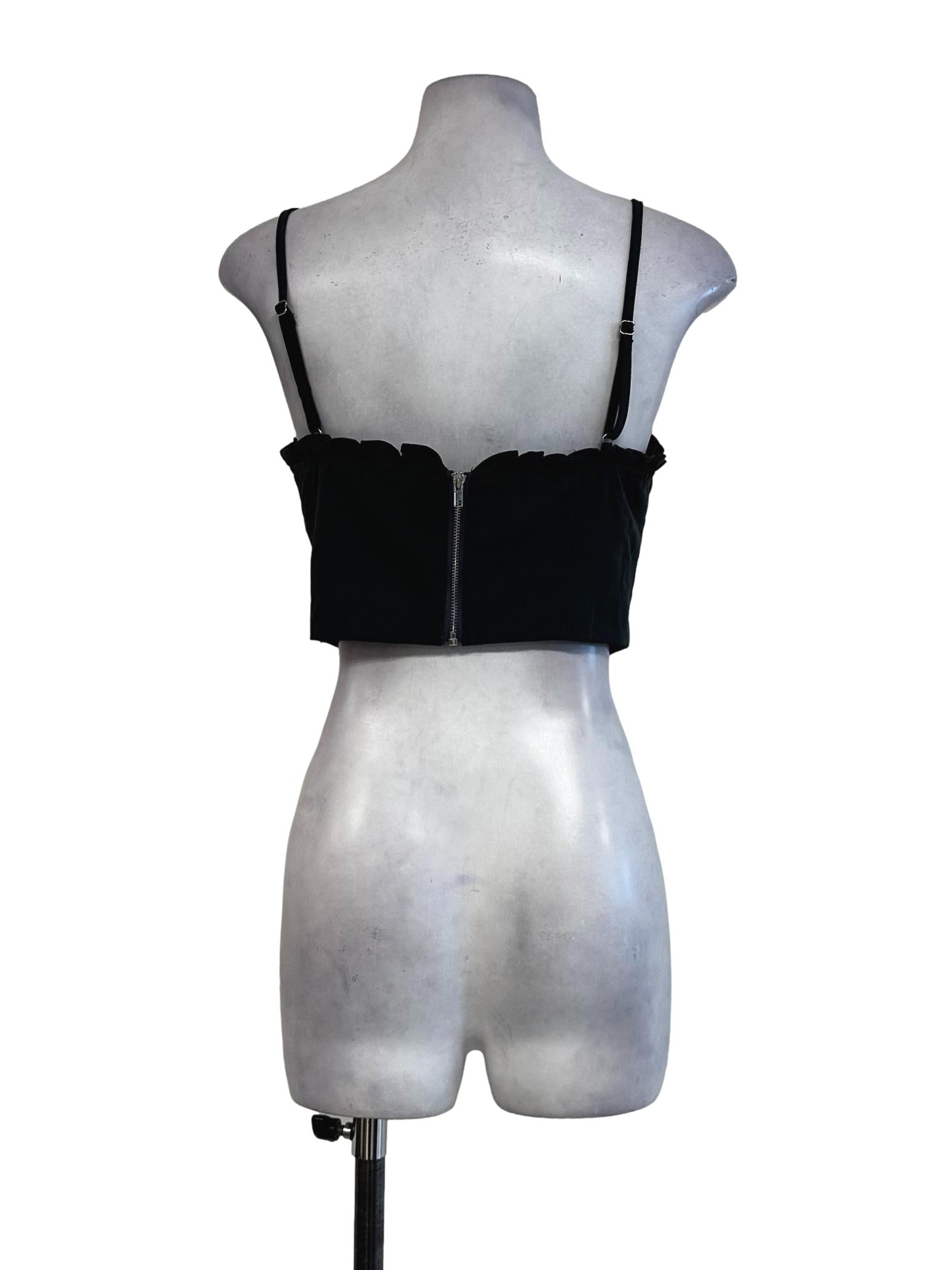 Pebble Grey Padded Crop Top