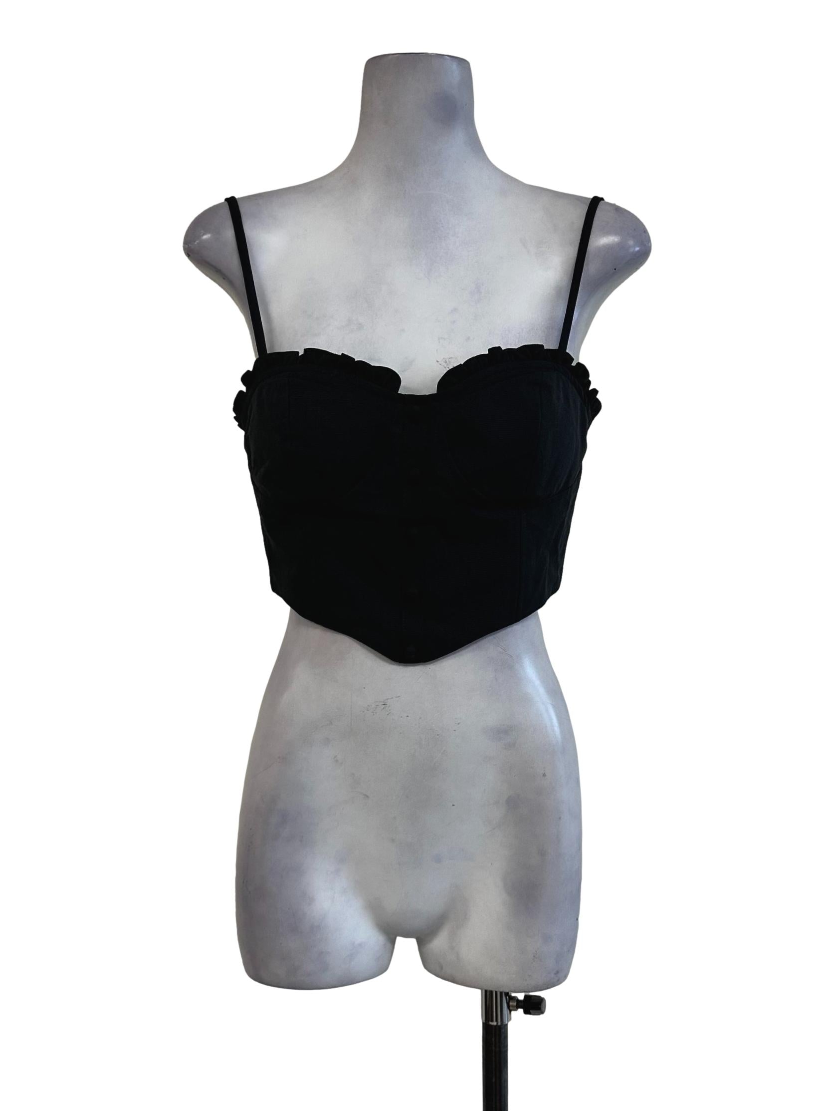 Pebble Grey Padded Crop Top