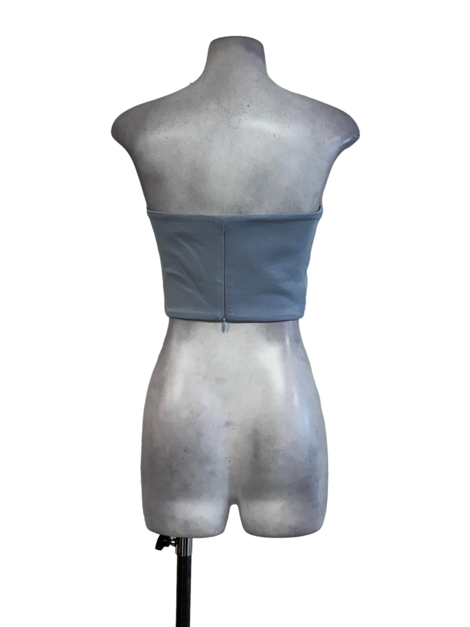 Light Blue Padded Tube Top