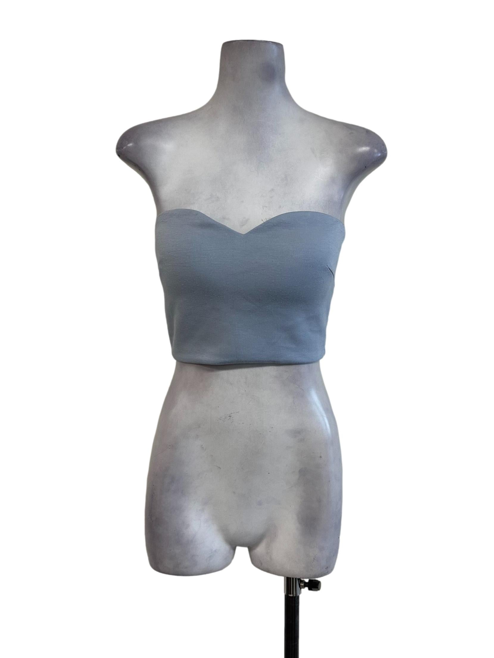 Light Blue Padded Tube Top