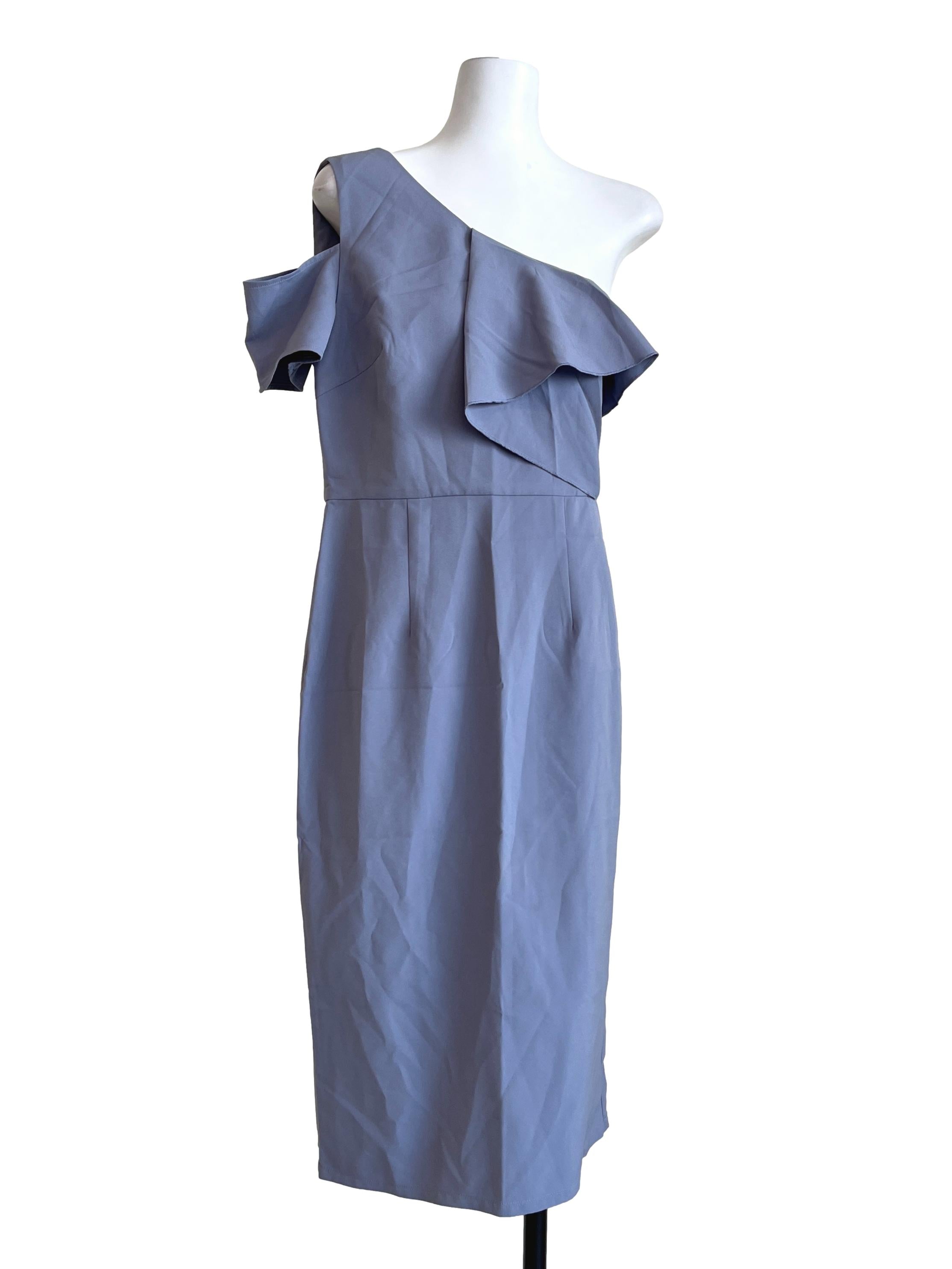 Heather Purple Asymmetrical Dress LB