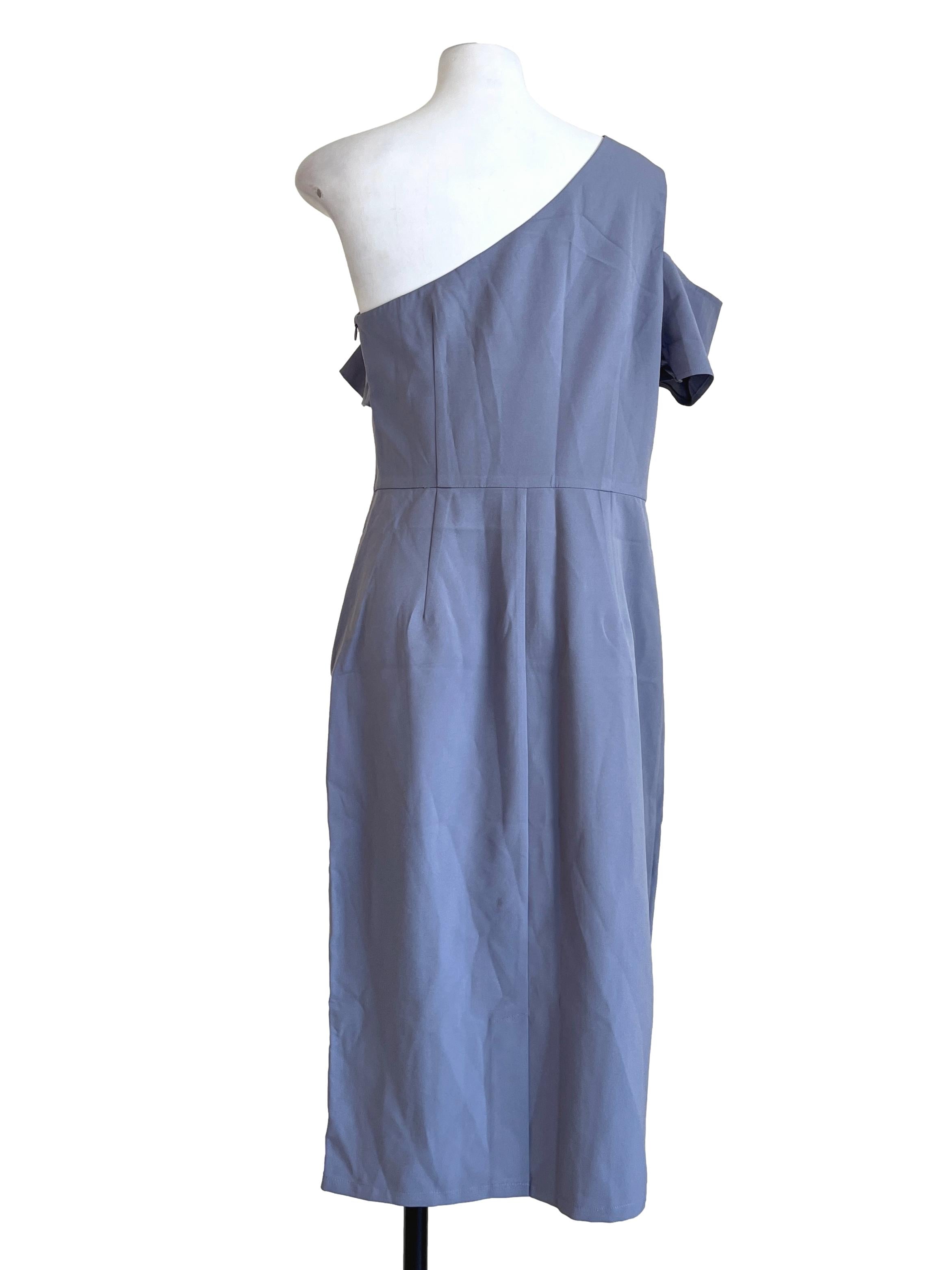 Heather Purple Asymmetrical Dress LB