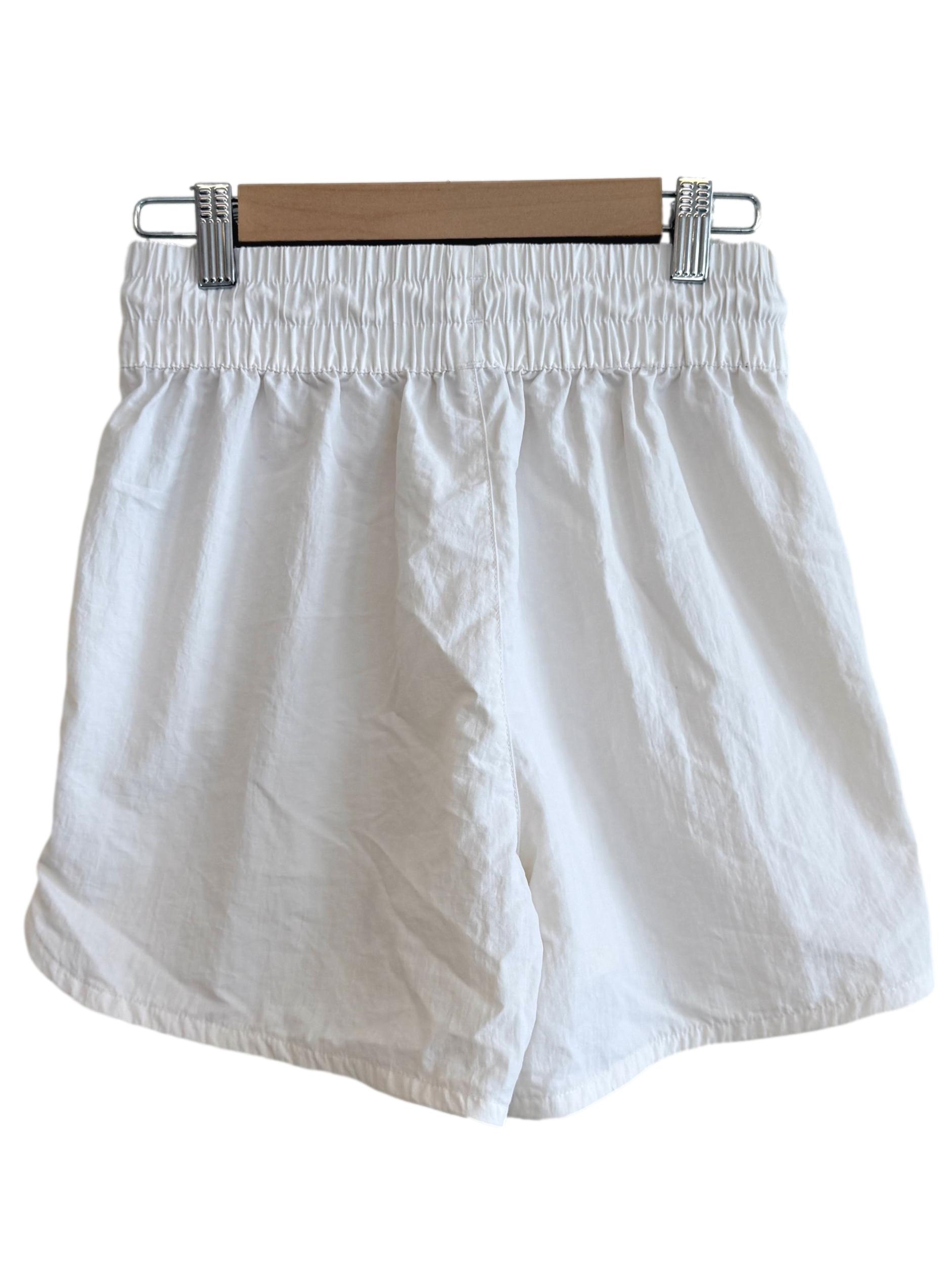 White Running Shorts
