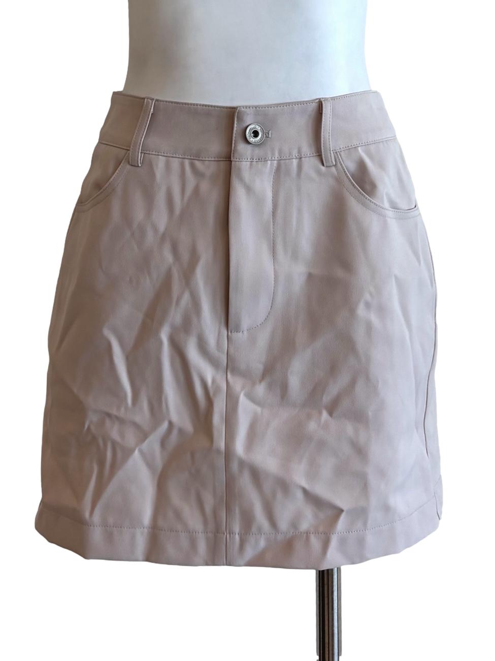 Almond Beige Mini Skirt