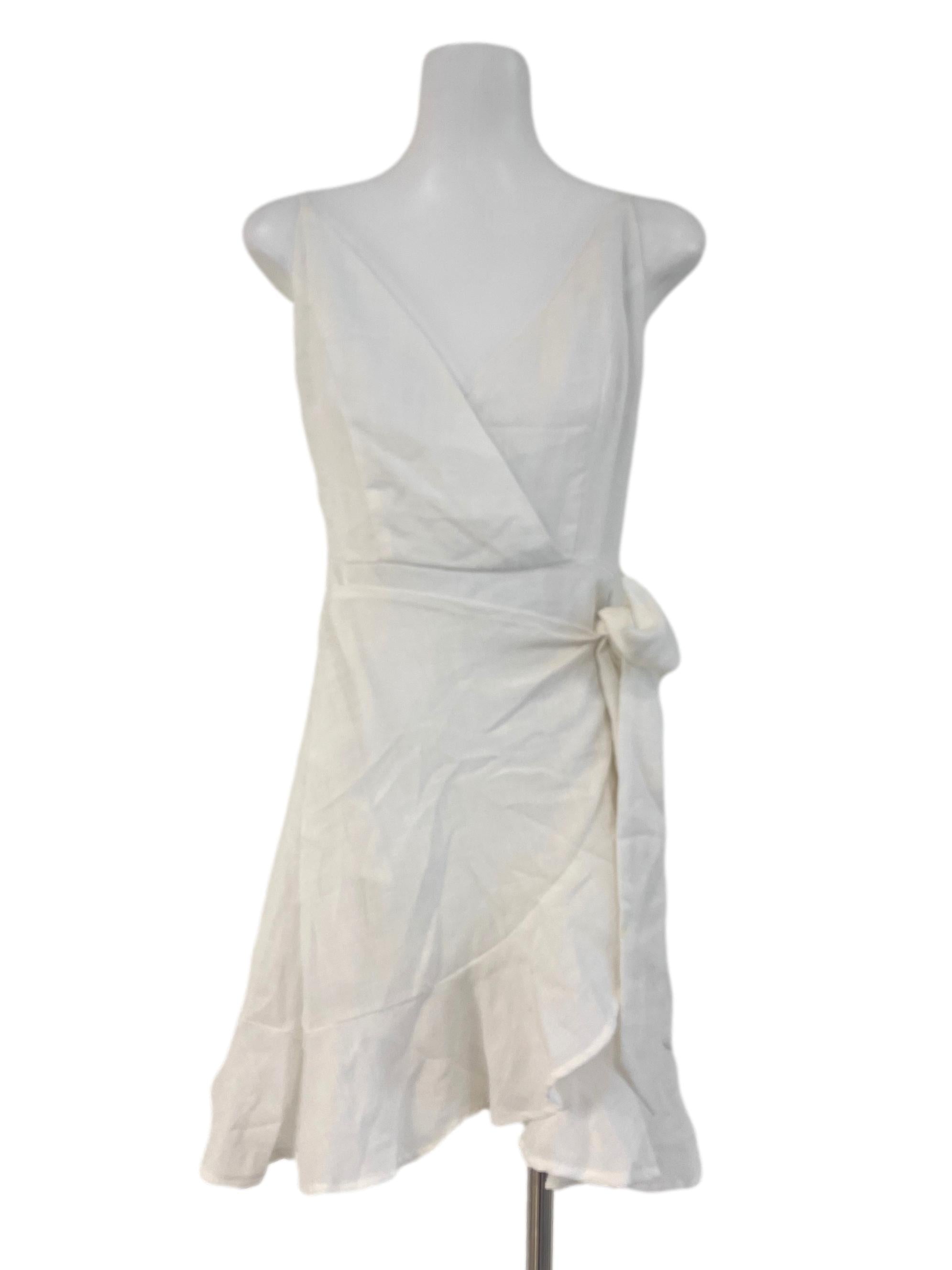 Off White Sift Cotton Dress