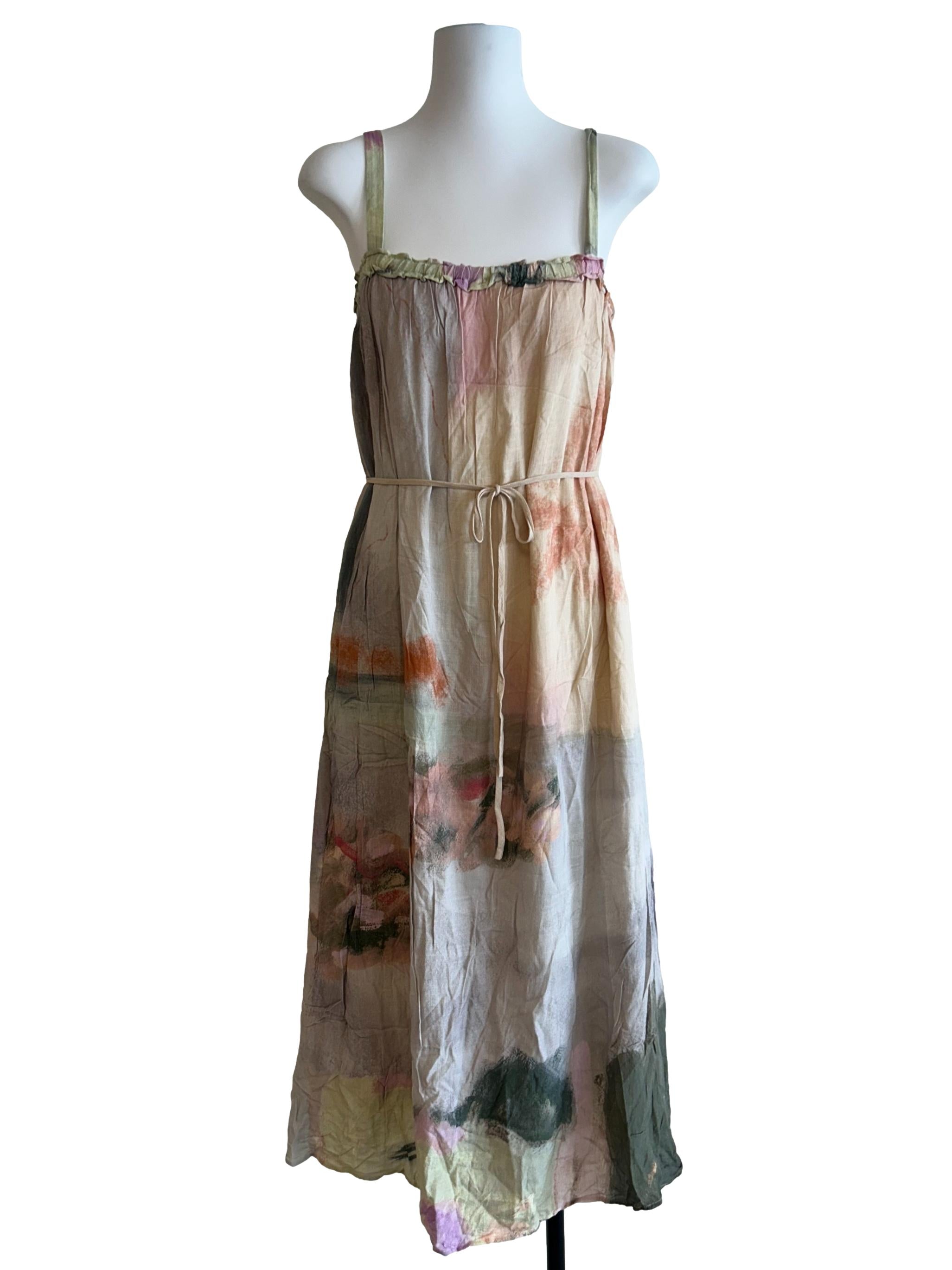 Yellow Soleil Rayon Tent Dress OSN