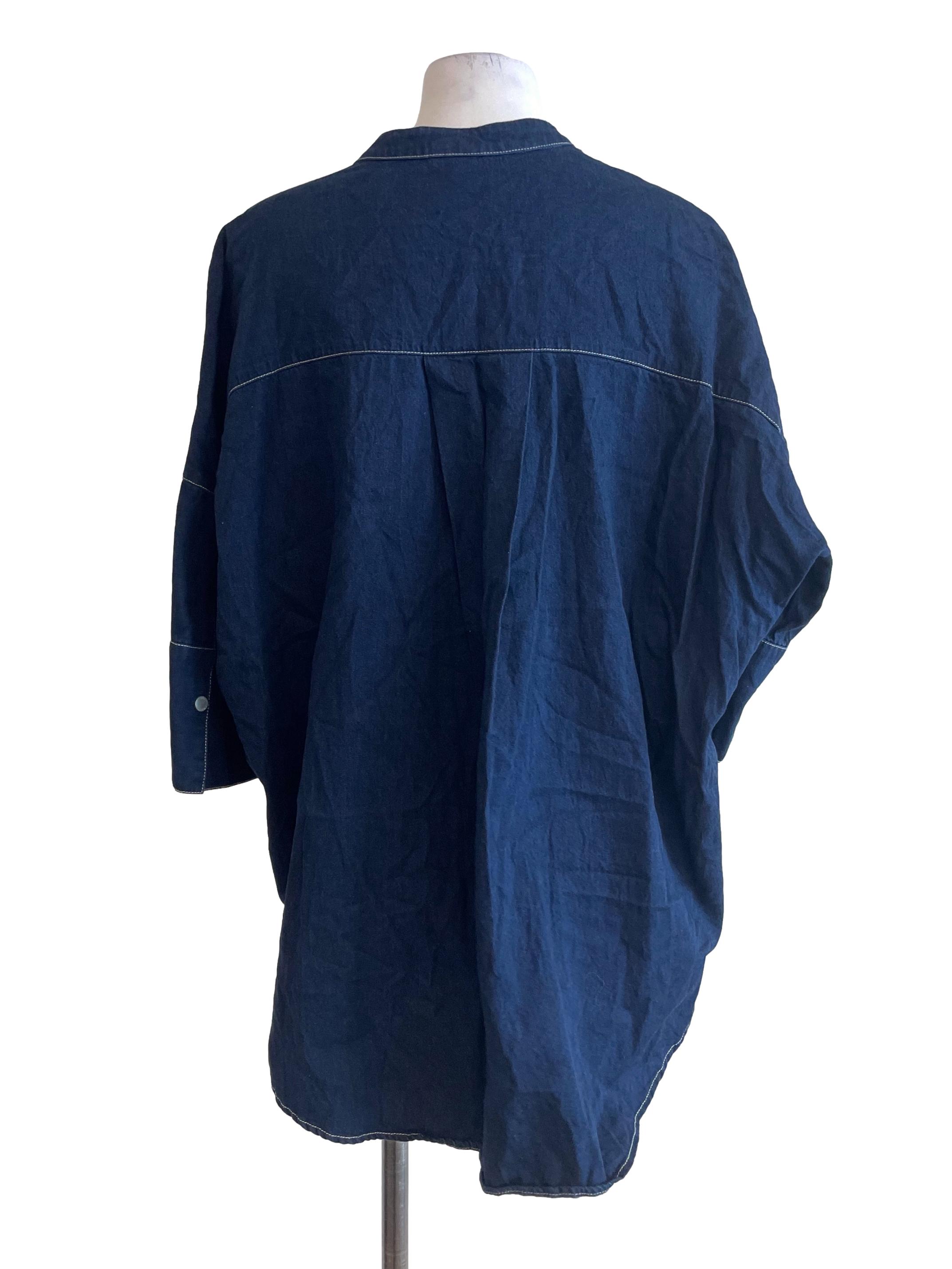 Dark Blue Denim Shirt