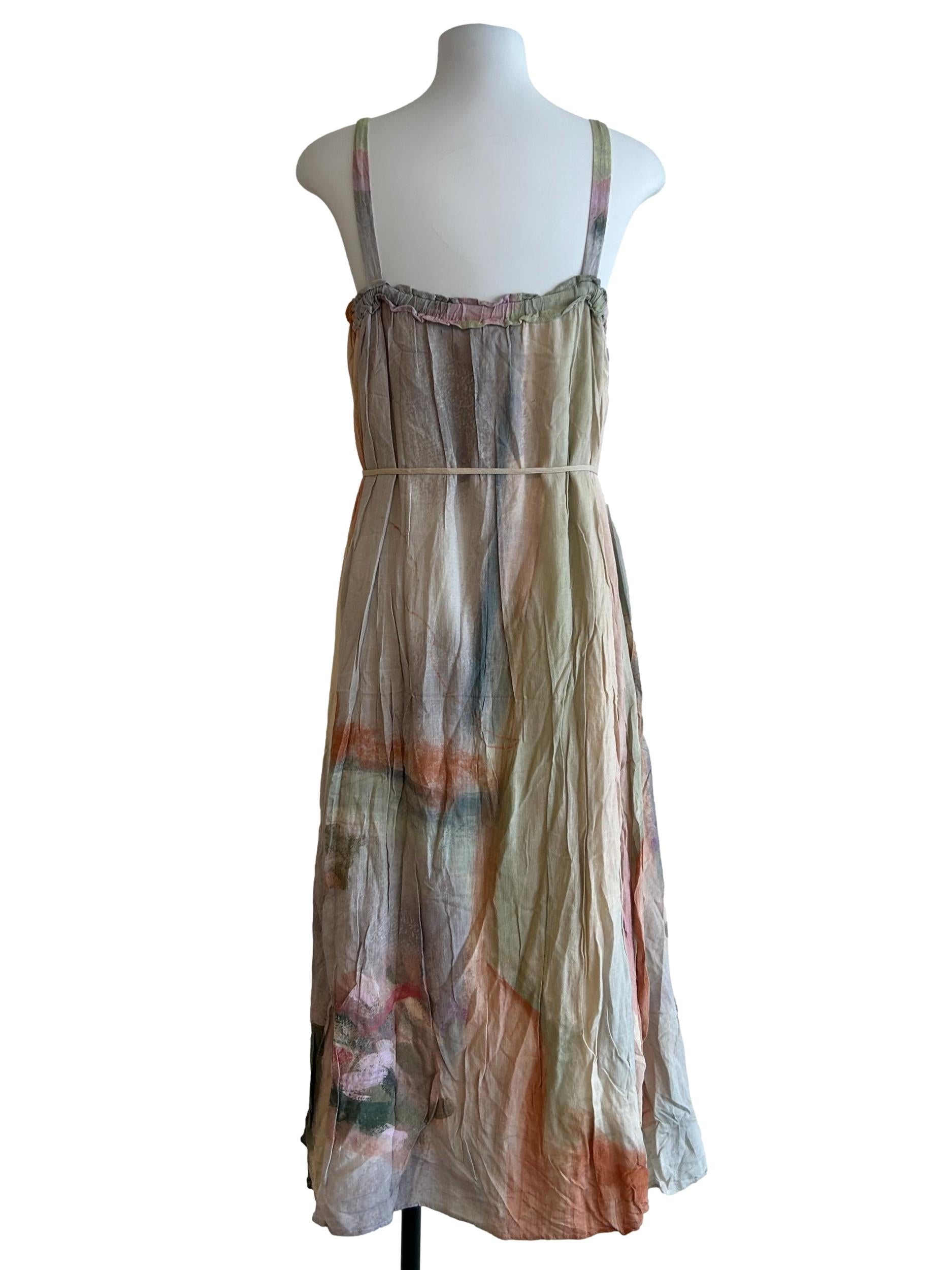 Yellow Soleil Rayon Tent Dress OSN
