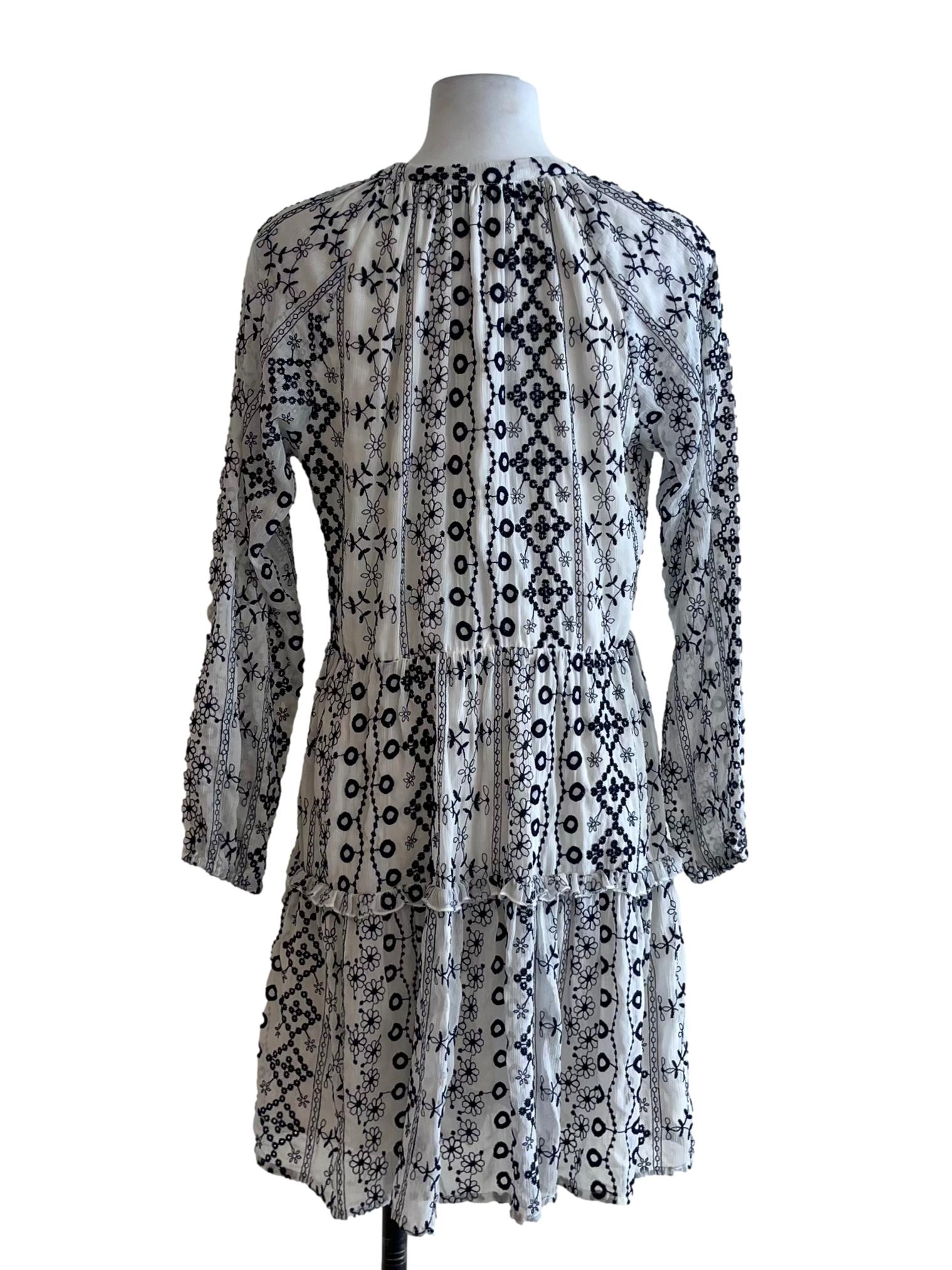 White Lace Empire Dress