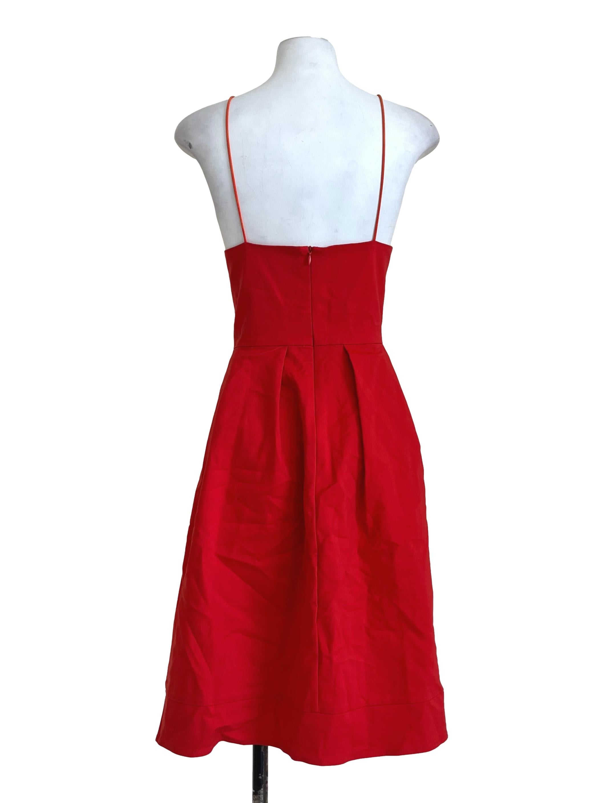 Chilli Red Halter A-Line Dress LB