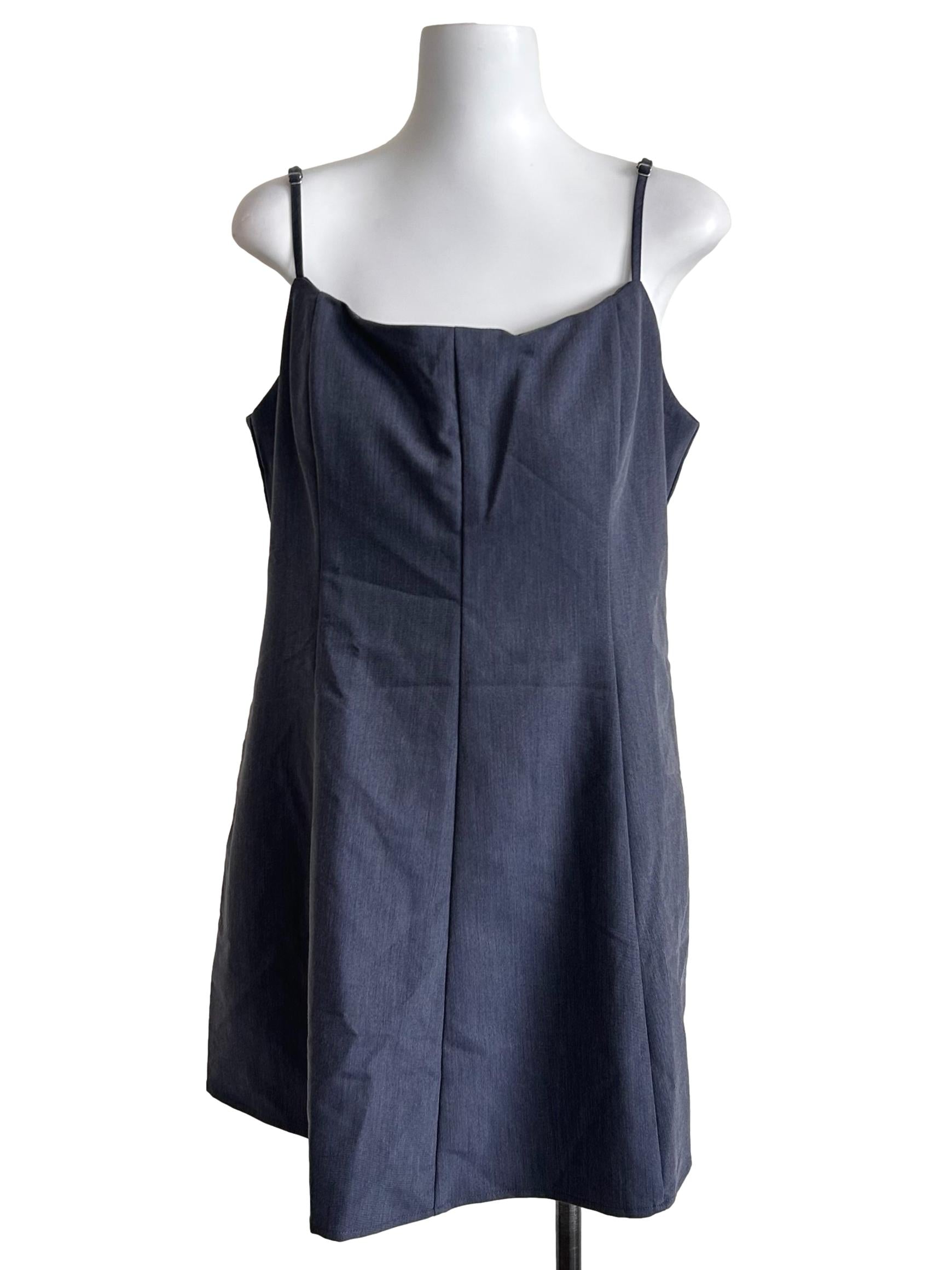 Spruce Blue Spaghetti Strap Shift Dress