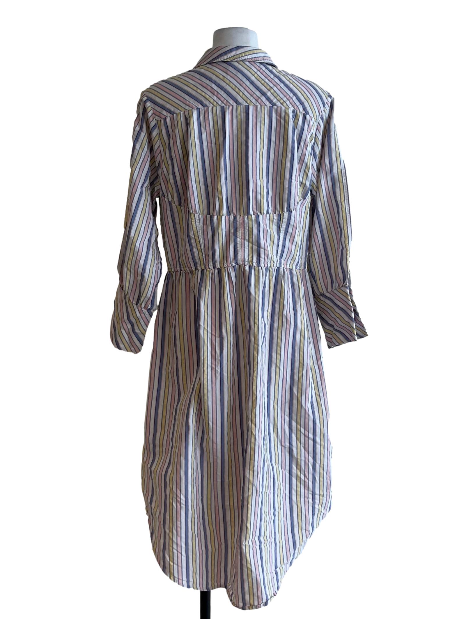 Blue Bengal Stripe Empire Dress