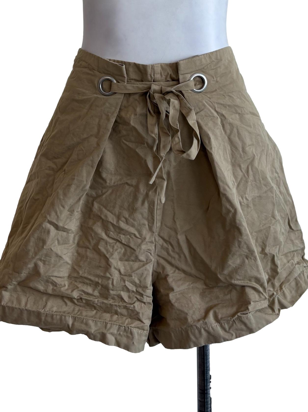 Khaki Paperbag Shorts LB
