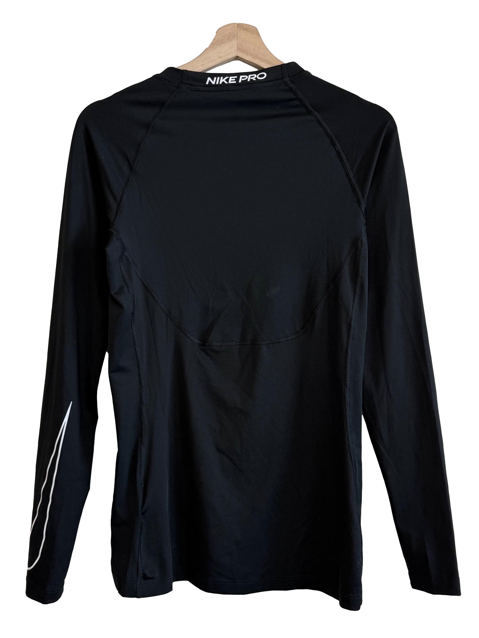 Black Tight-Fit Long Sleeves Tee