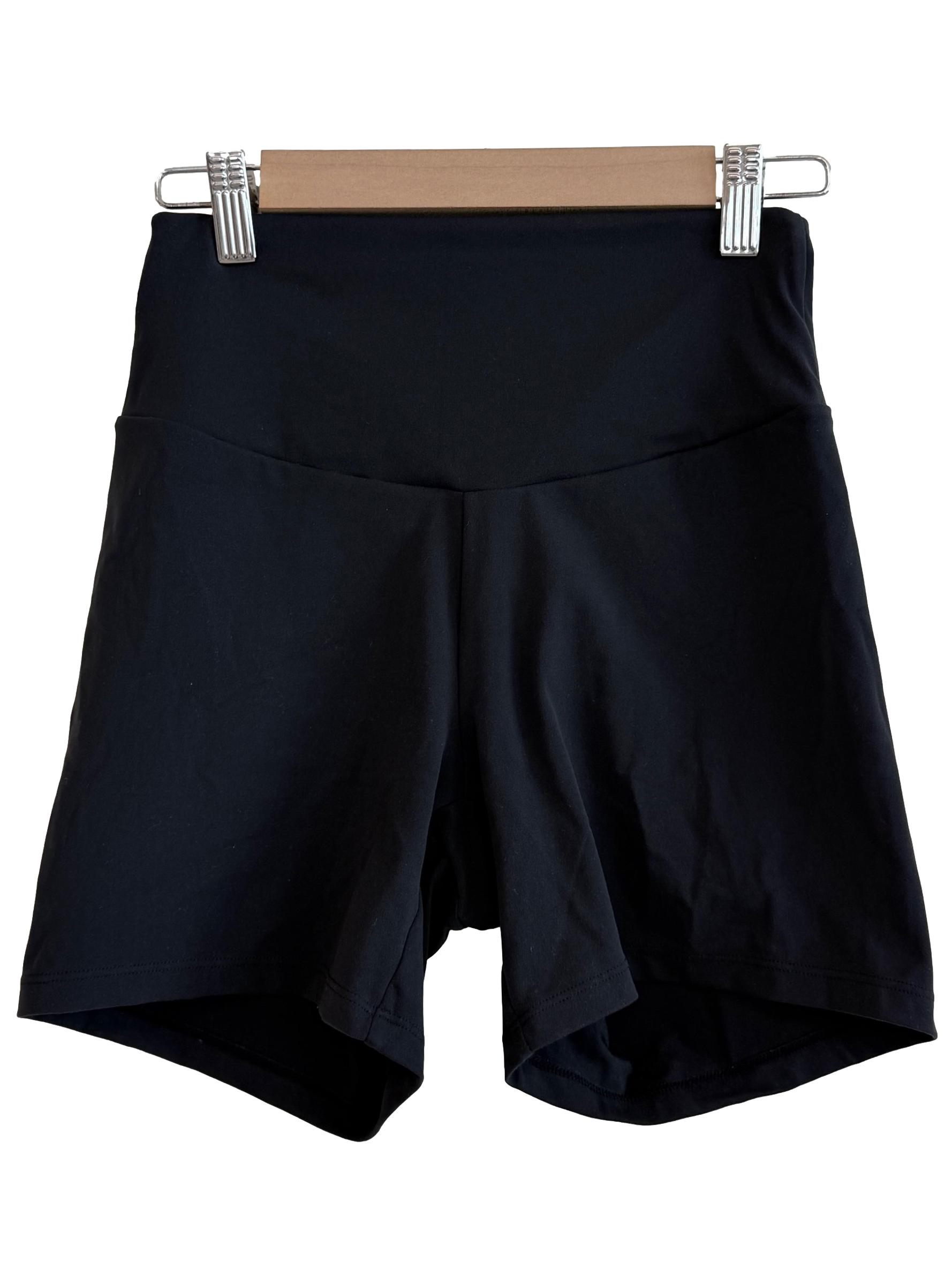 Black High Waist Shorts