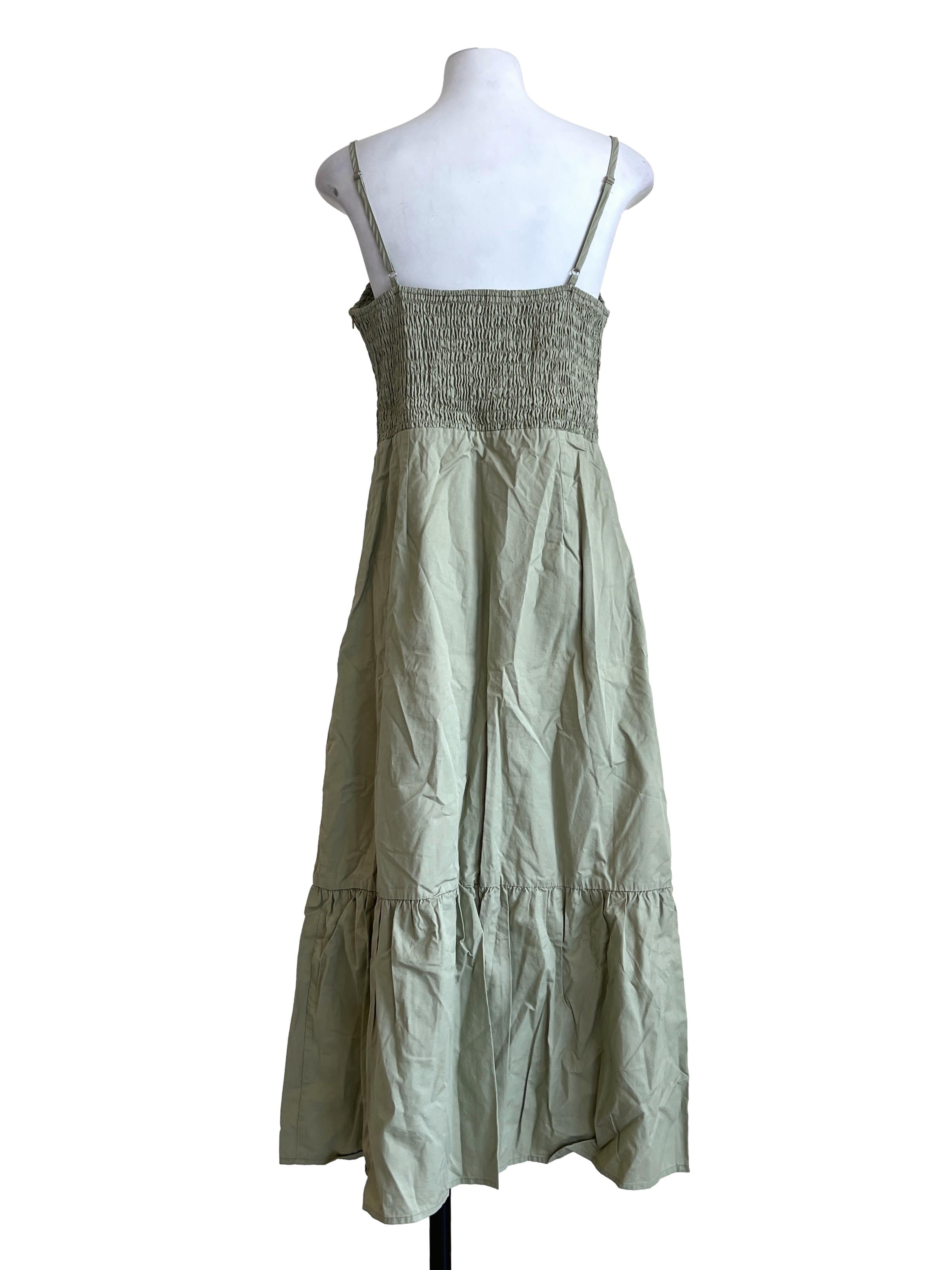 Olive Green A-Line Dress TEM