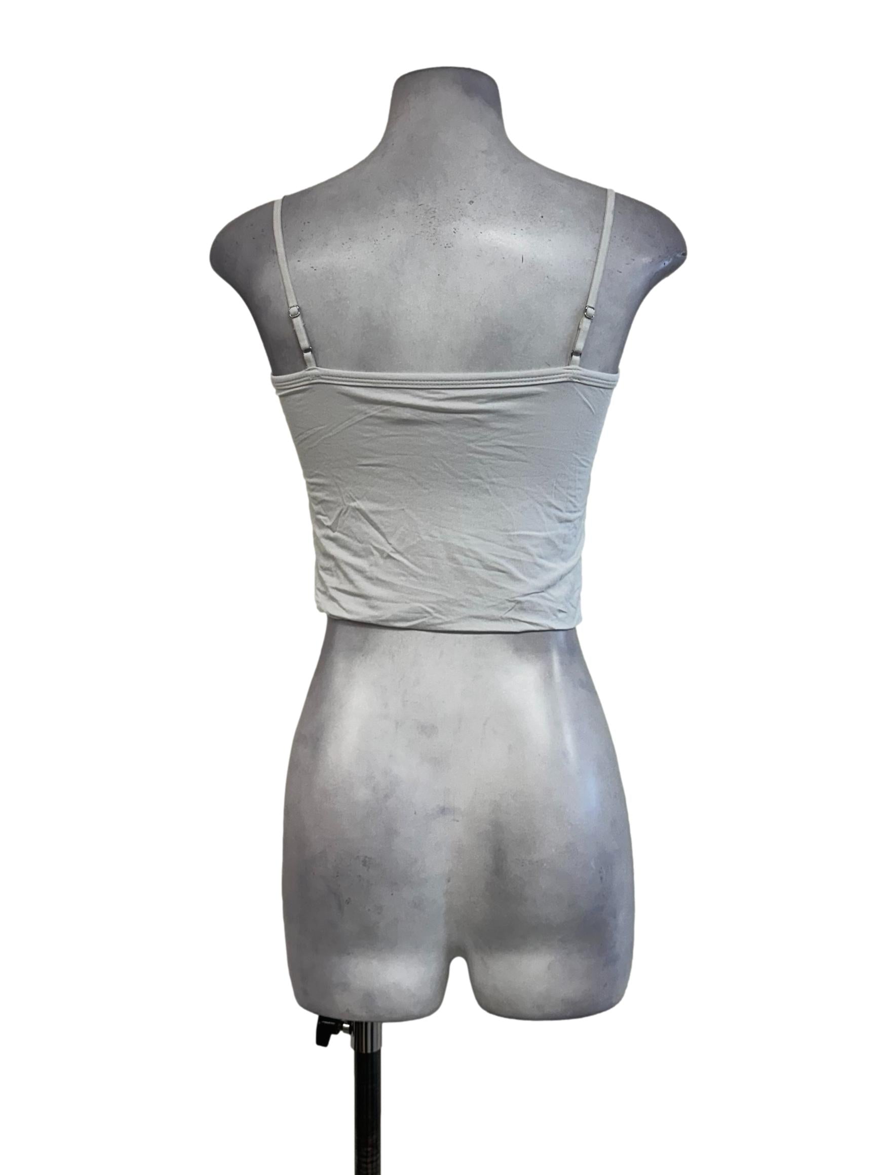 White Padded Sleeveless Top