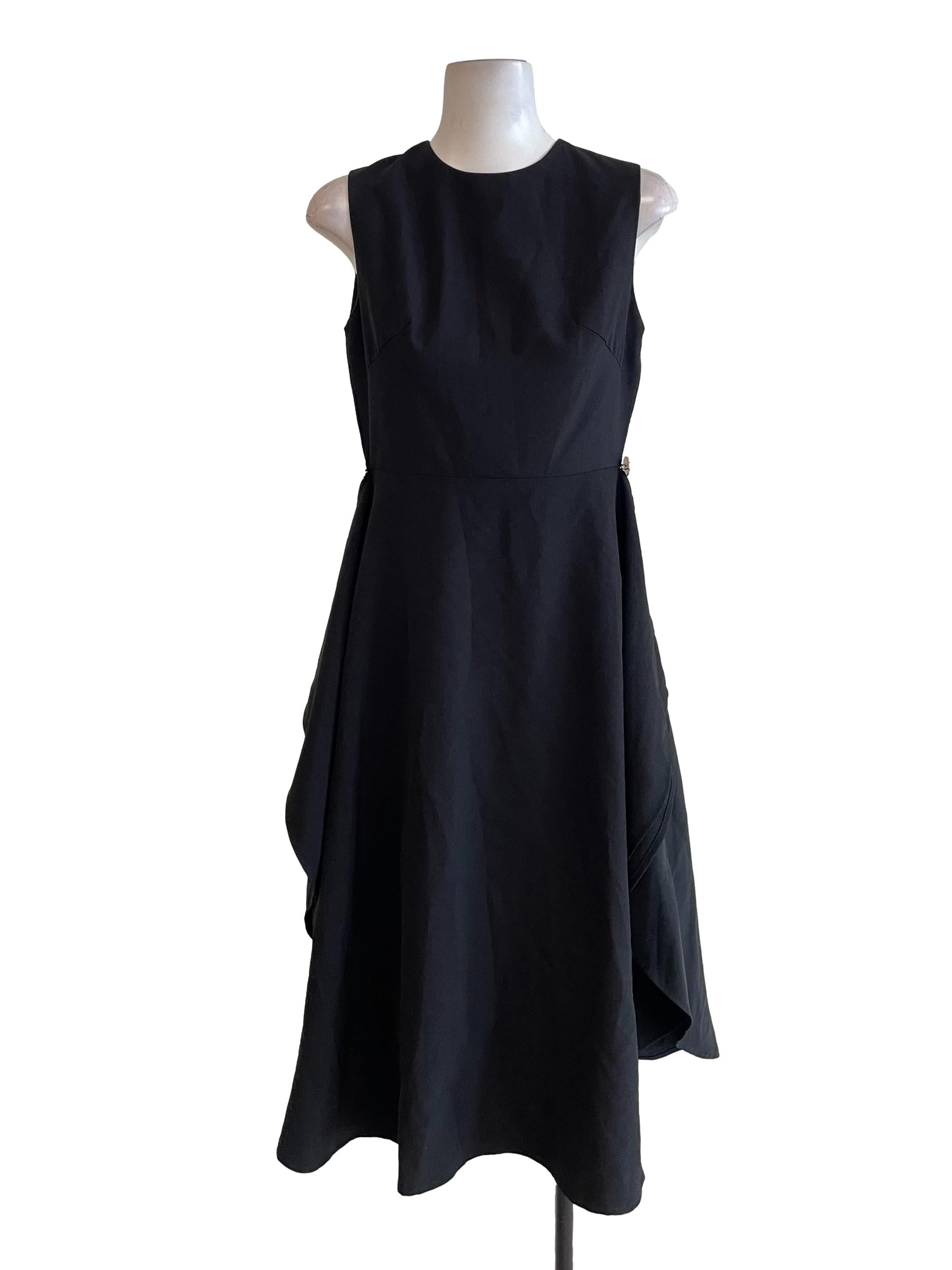 Black Bejeweled Sleeveless Dress