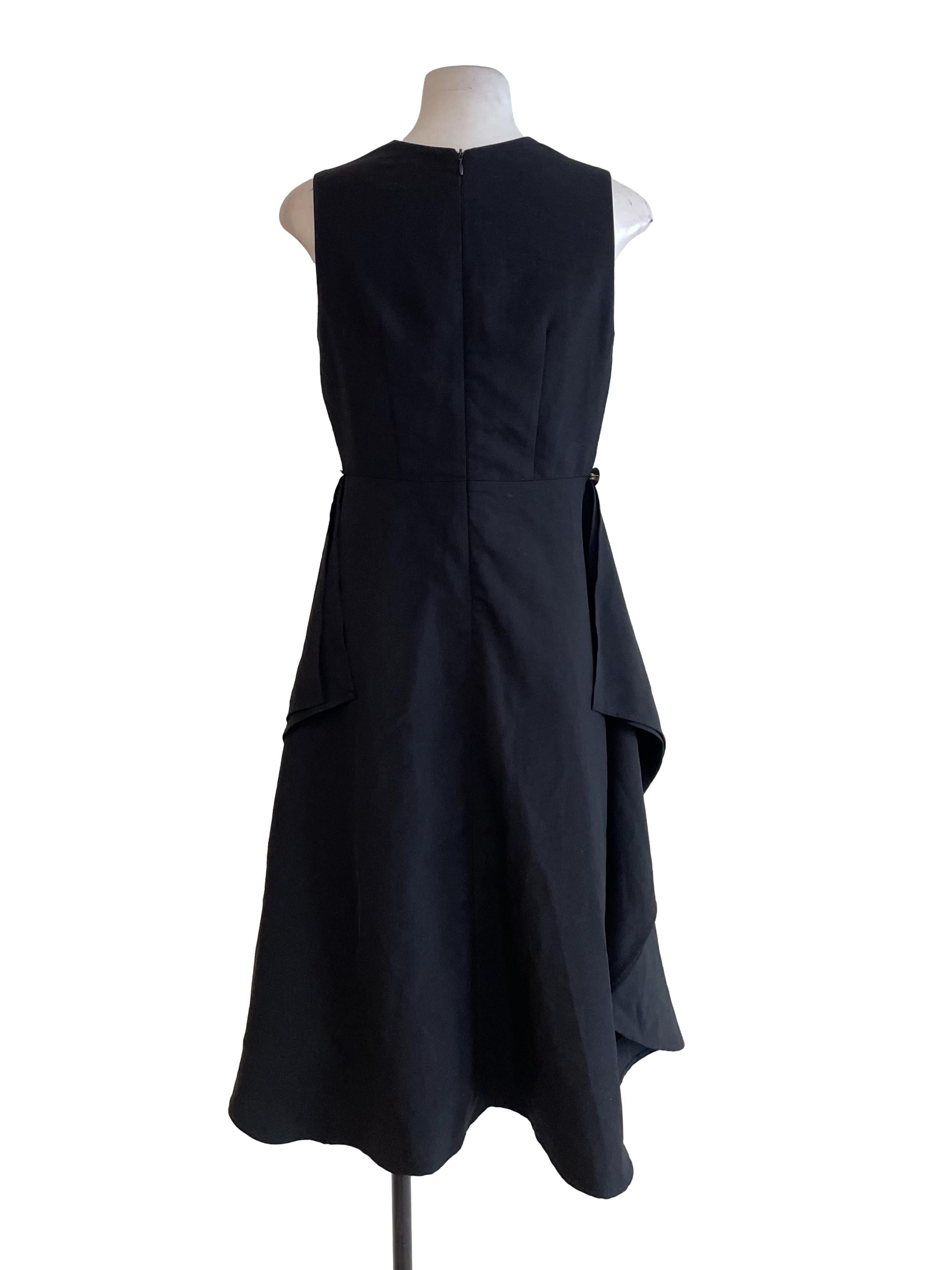 Black Bejeweled Sleeveless Dress