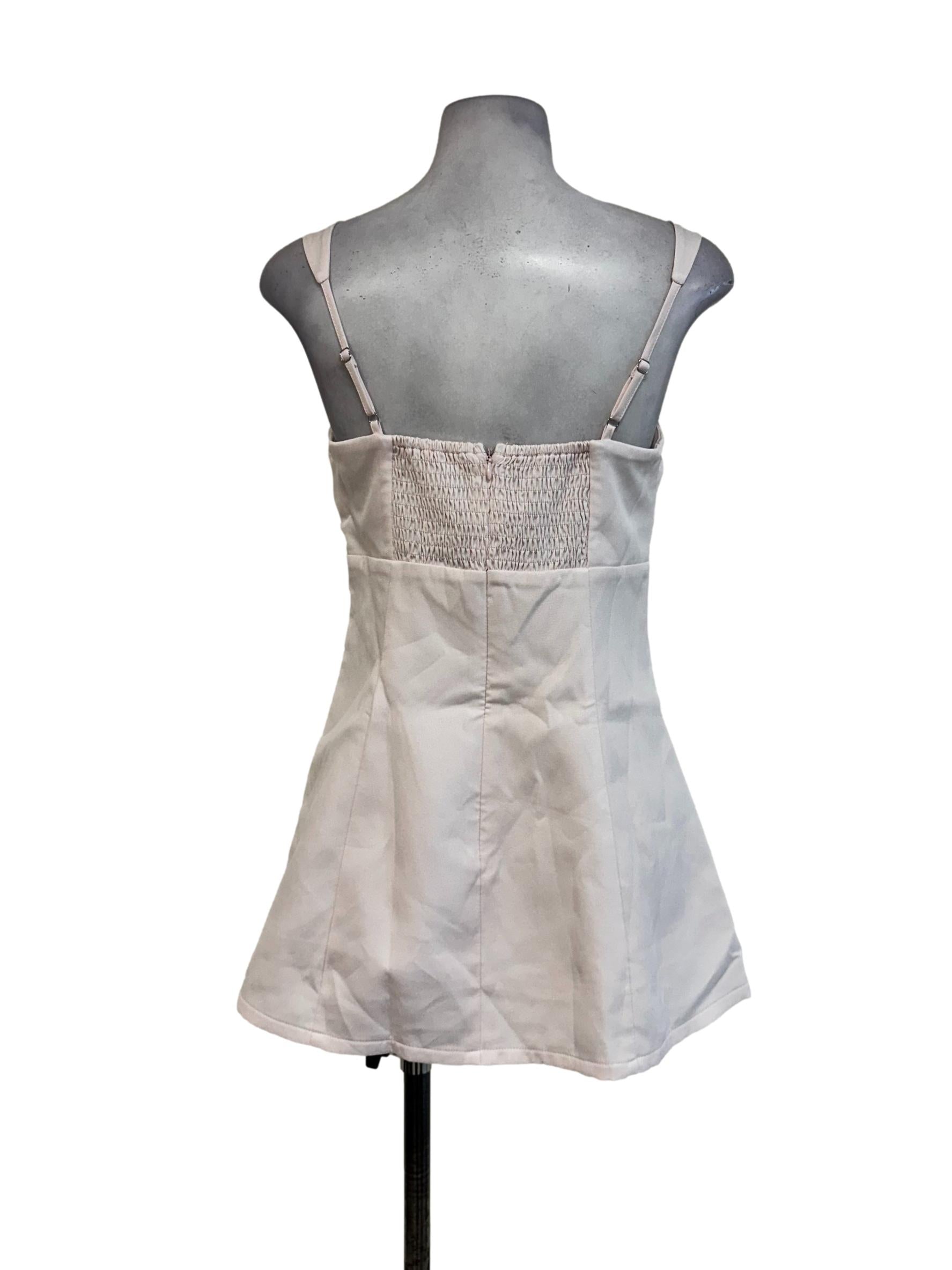 Rose Pink Padded Mini Dress