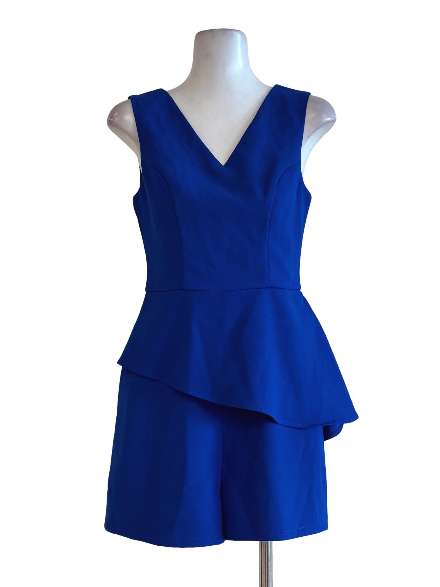Pure Blue Sleeveless Rompers LB