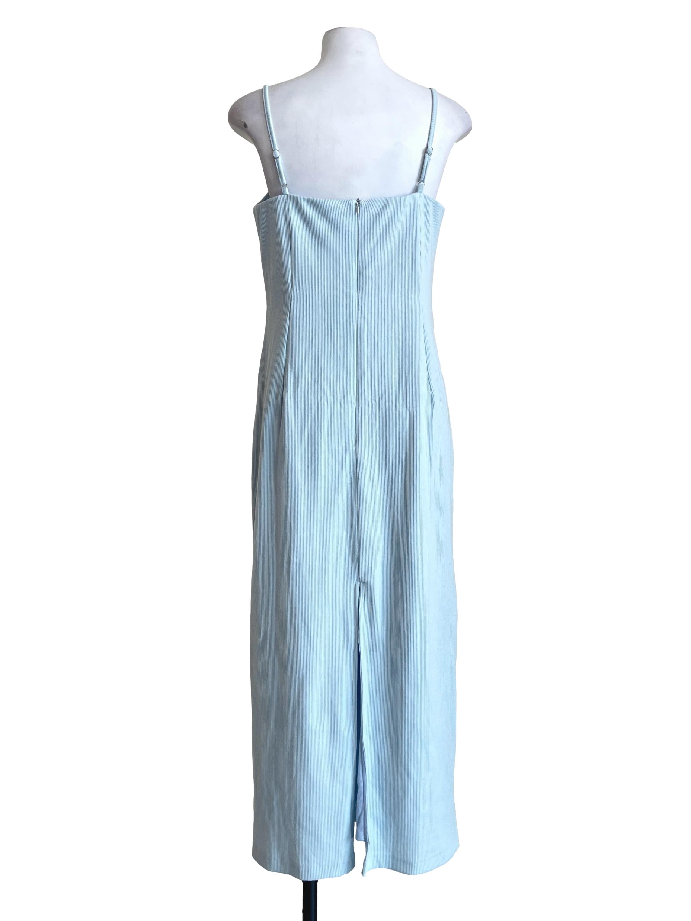 Baby Blue Sweetheart Slip Dress