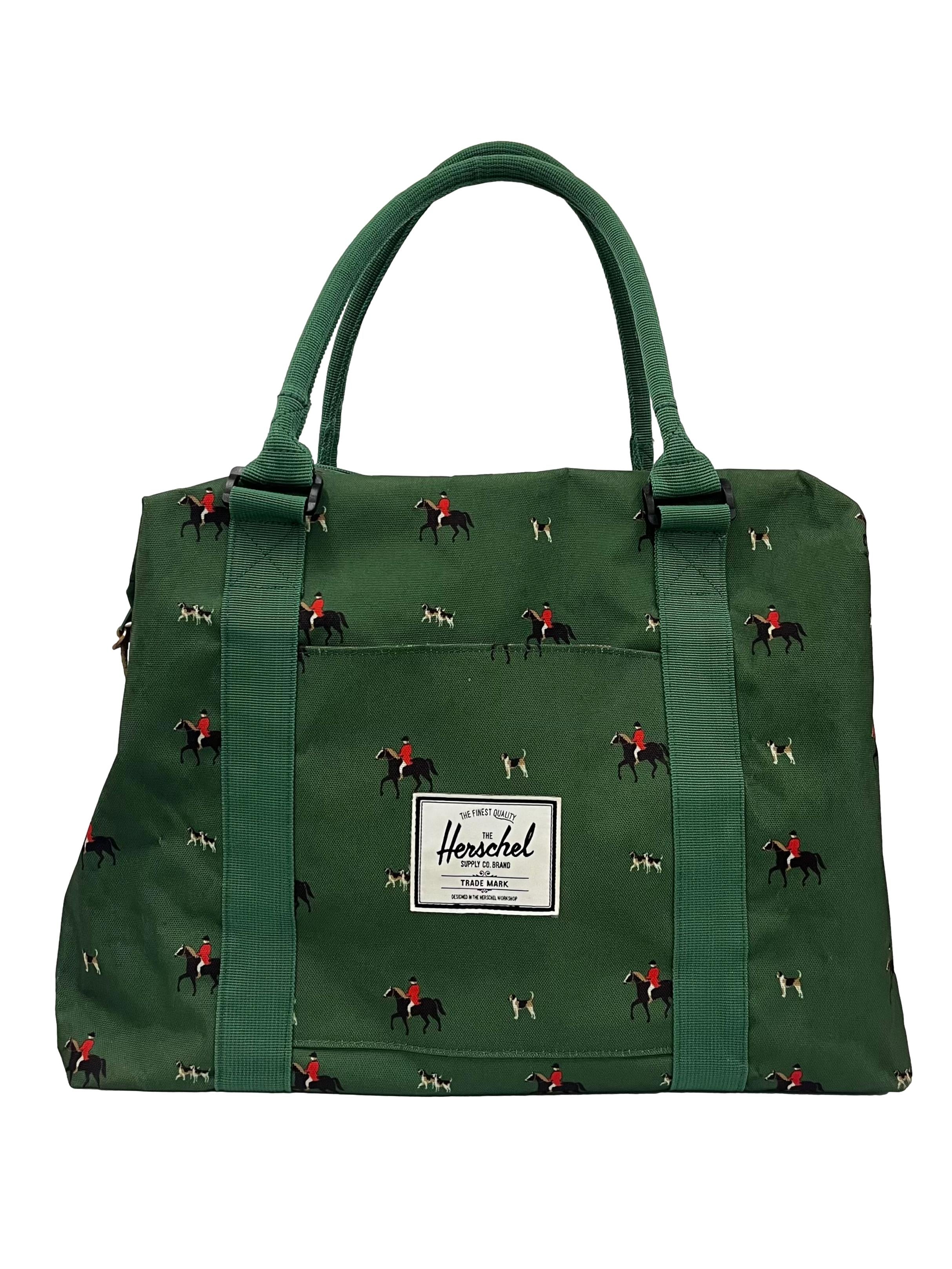 Green Horse Print Duffle Bag CSN
