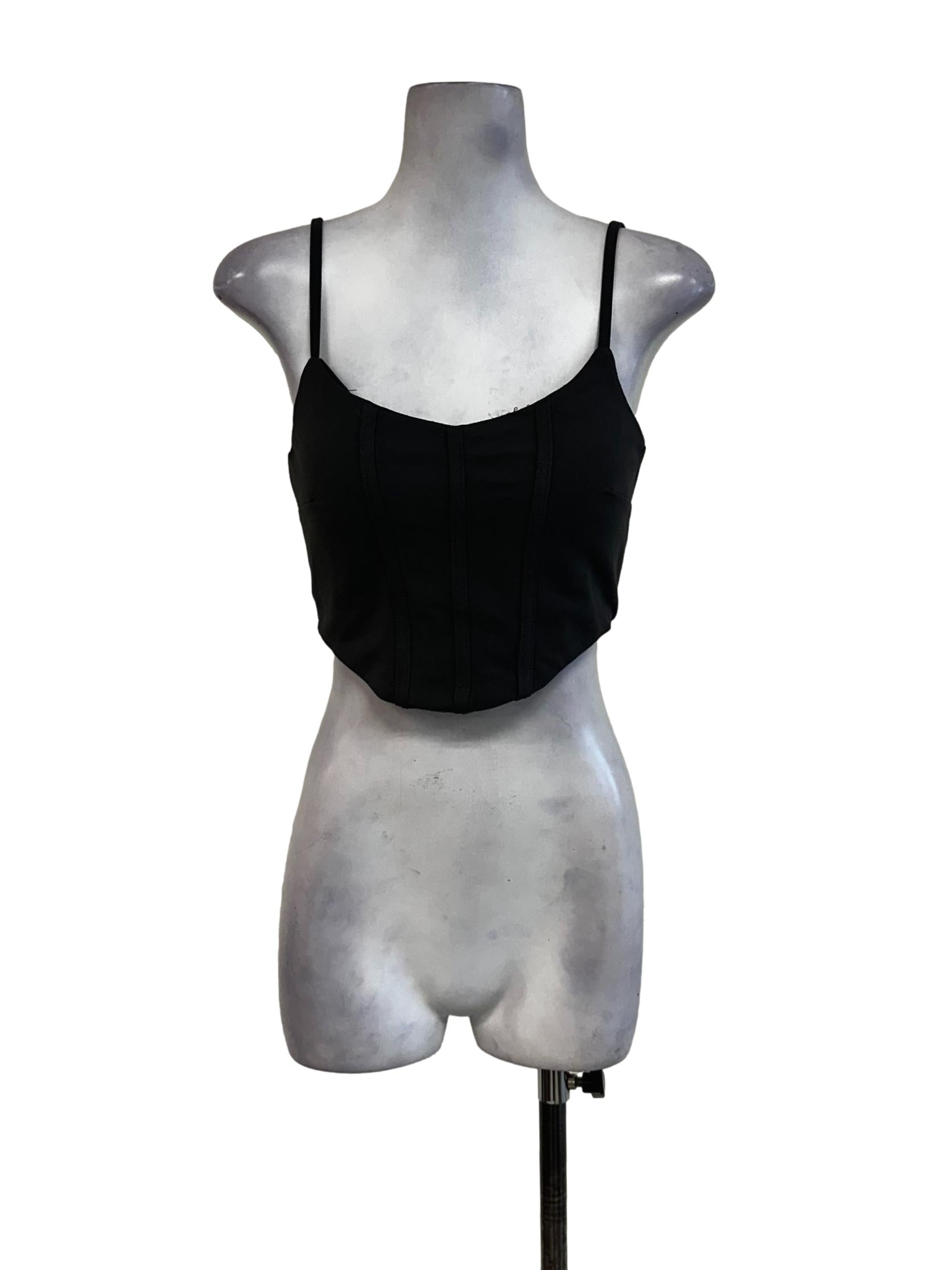 Pebble Grey Padded Crop Top