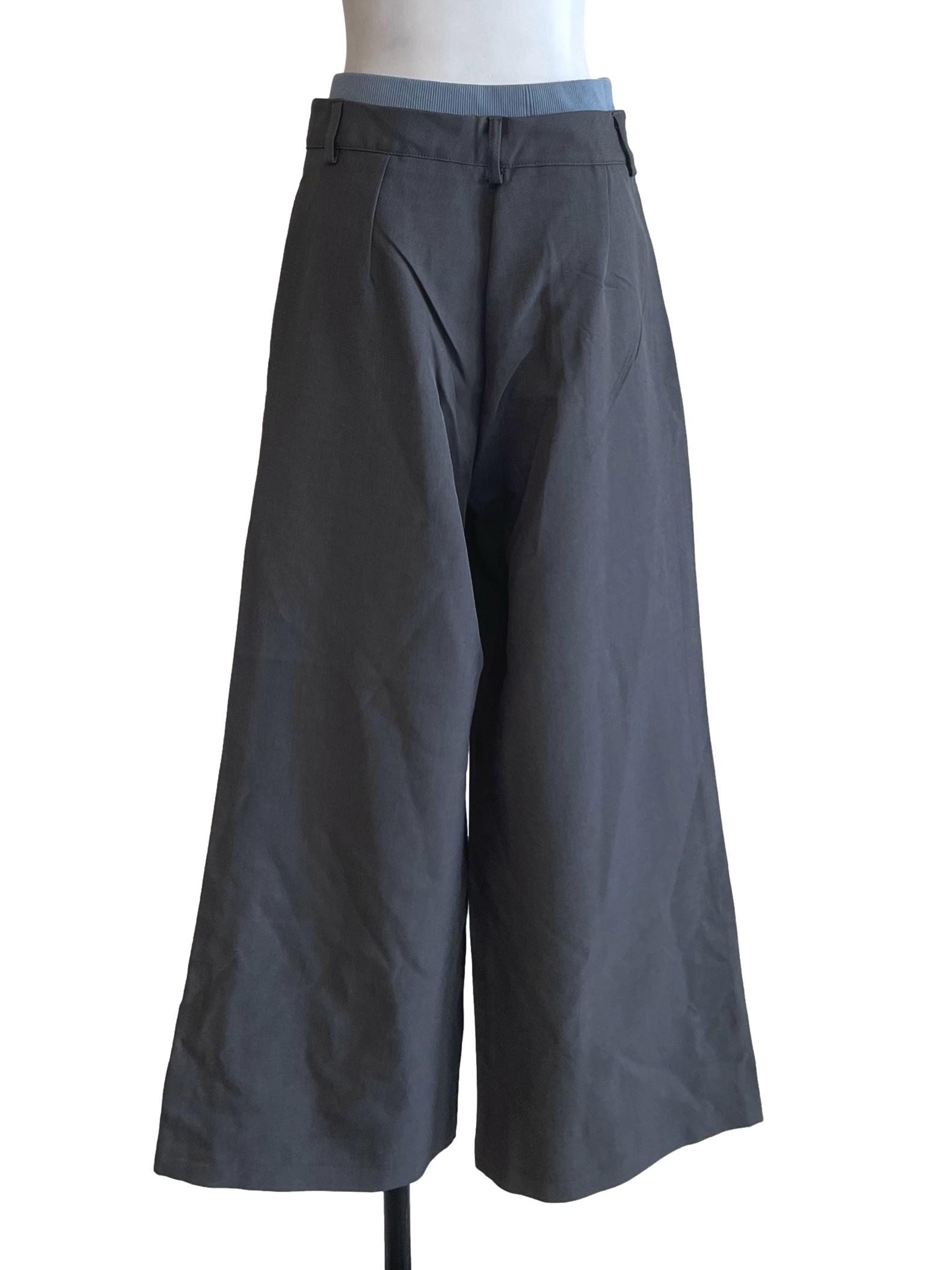 Grey Wide Leg Pants