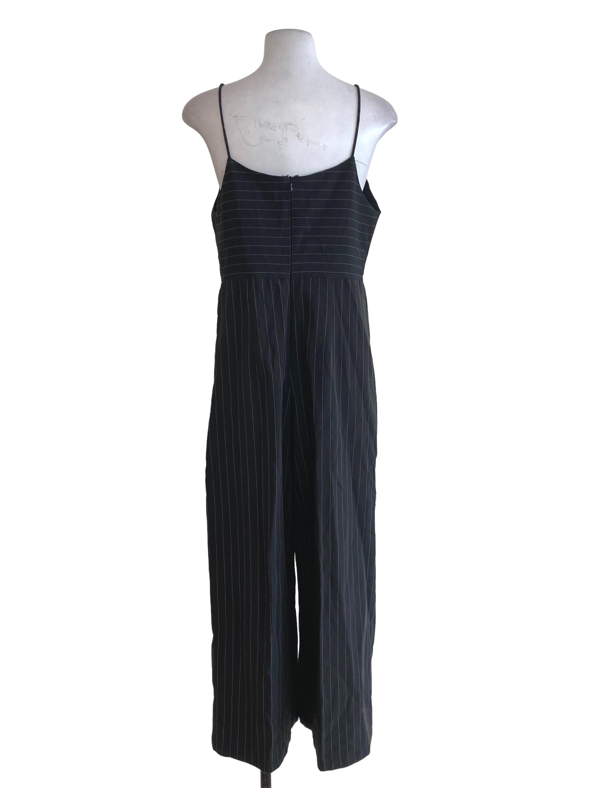 Black Striped Jumpsuits