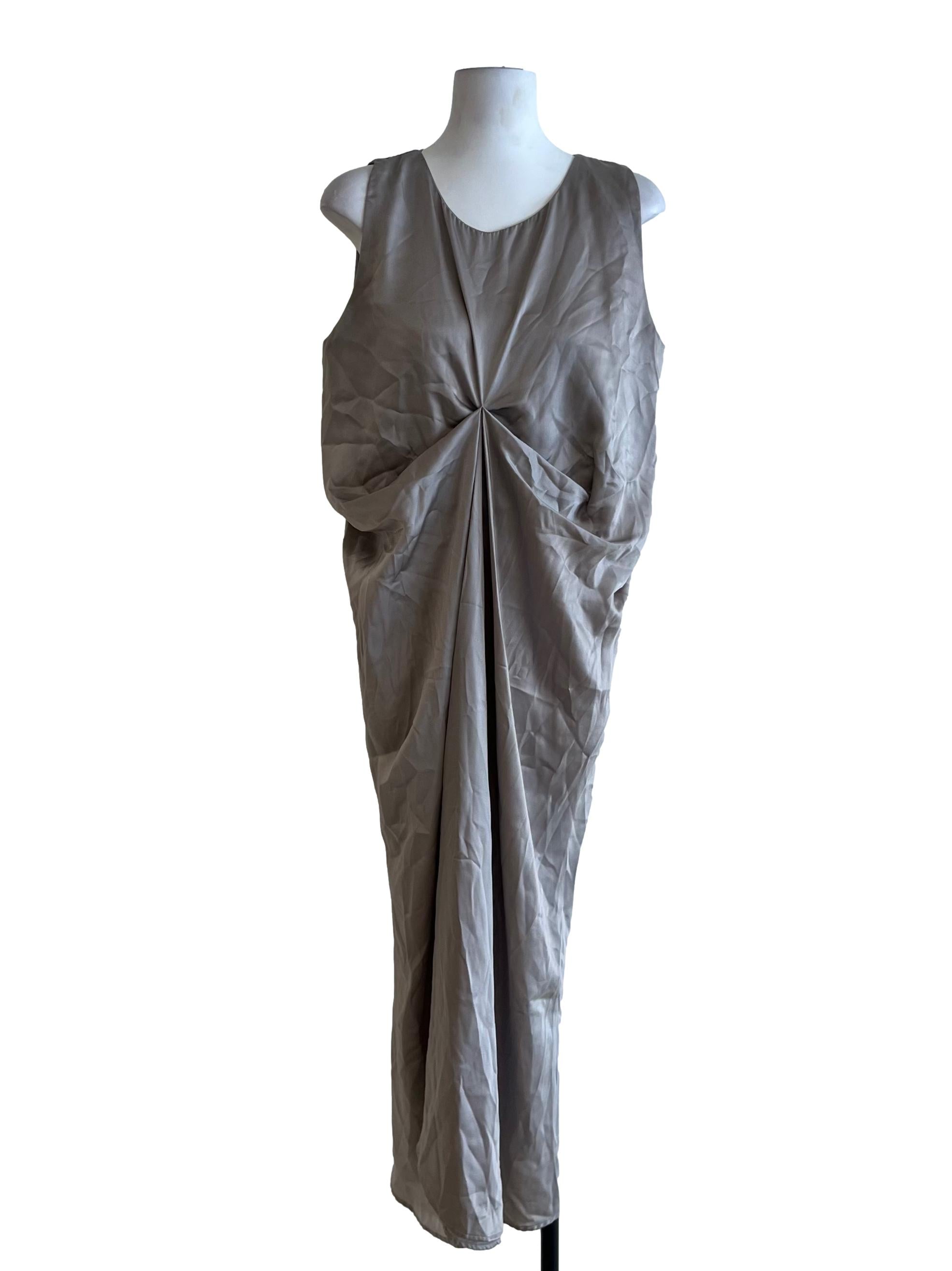 Fossil Grey Jewel Neckline Shift Dress
