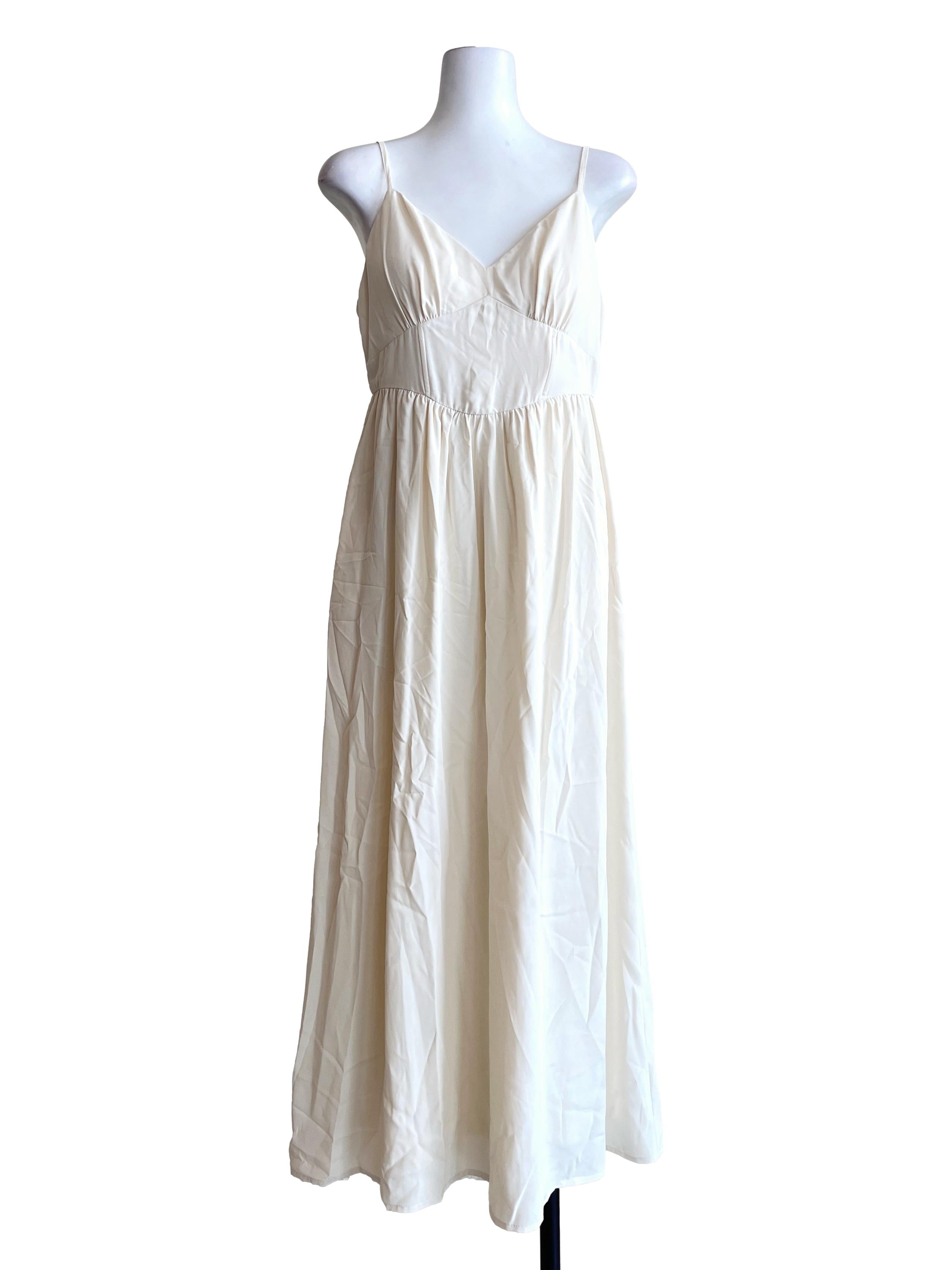 Cream White Sweetheart A-Line Dress