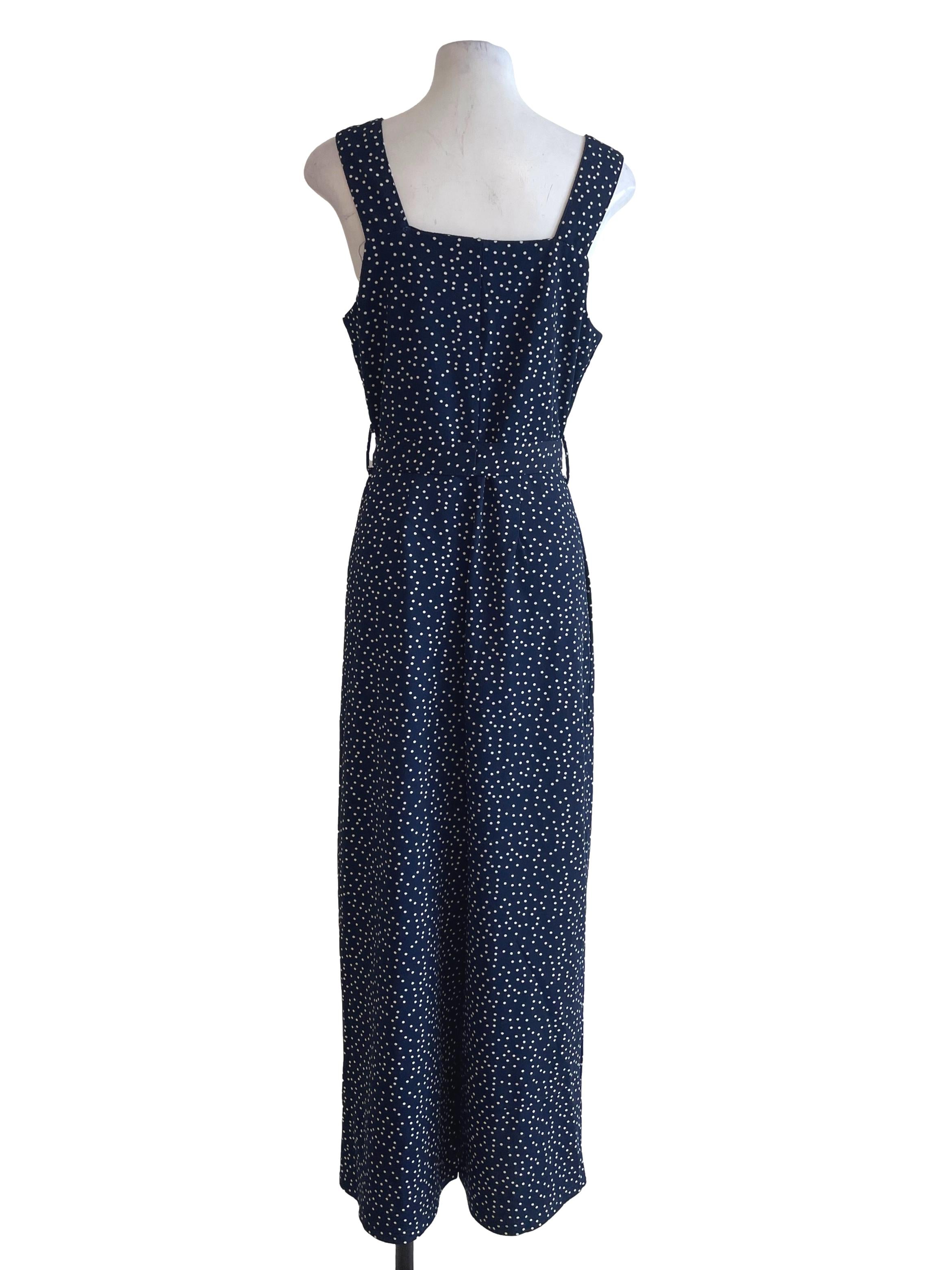 Navy Blue Polka Dots Jumpsuits