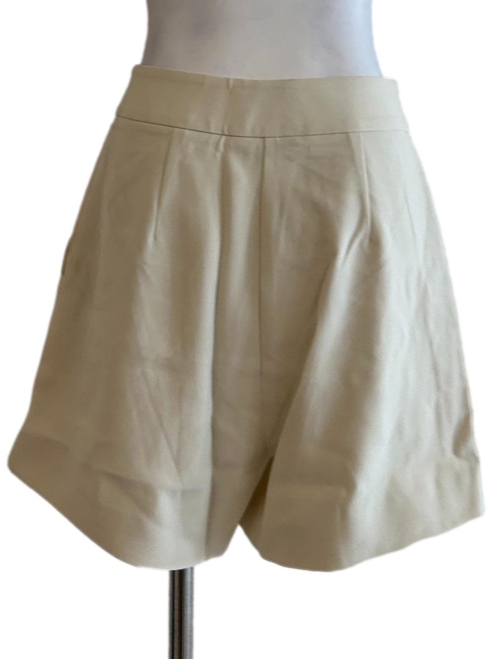 Cream High-Waisted Shorts OSN