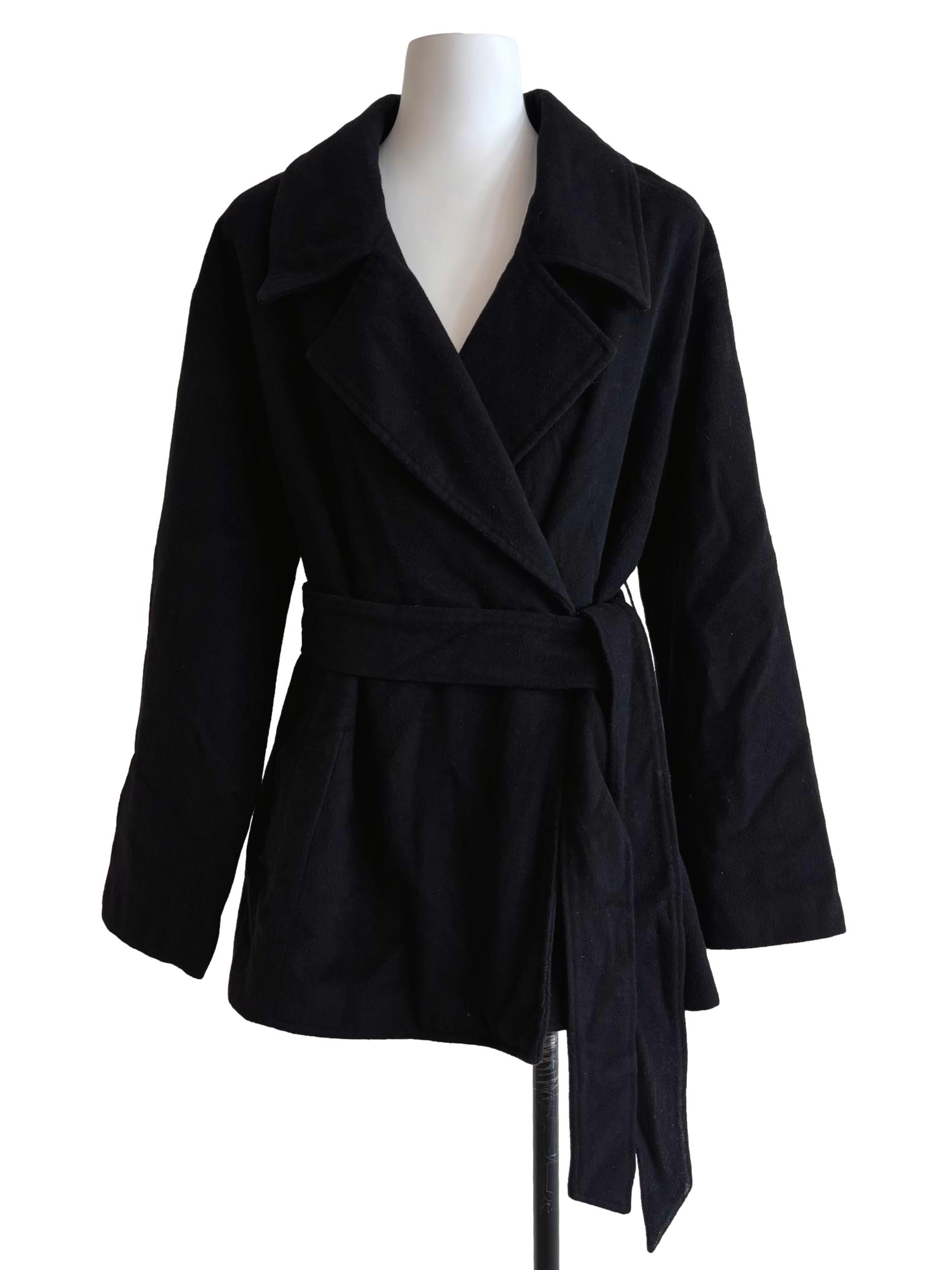Onyx Black Wool Jacket