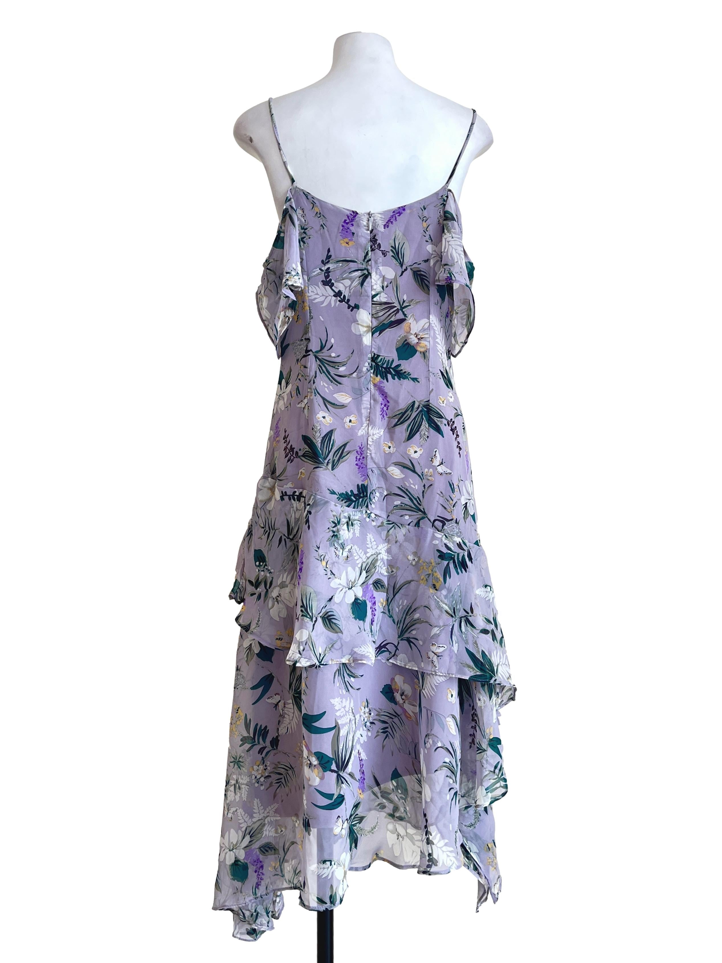 Lavender Purple Spaghetti Strap Slip Dress TEM