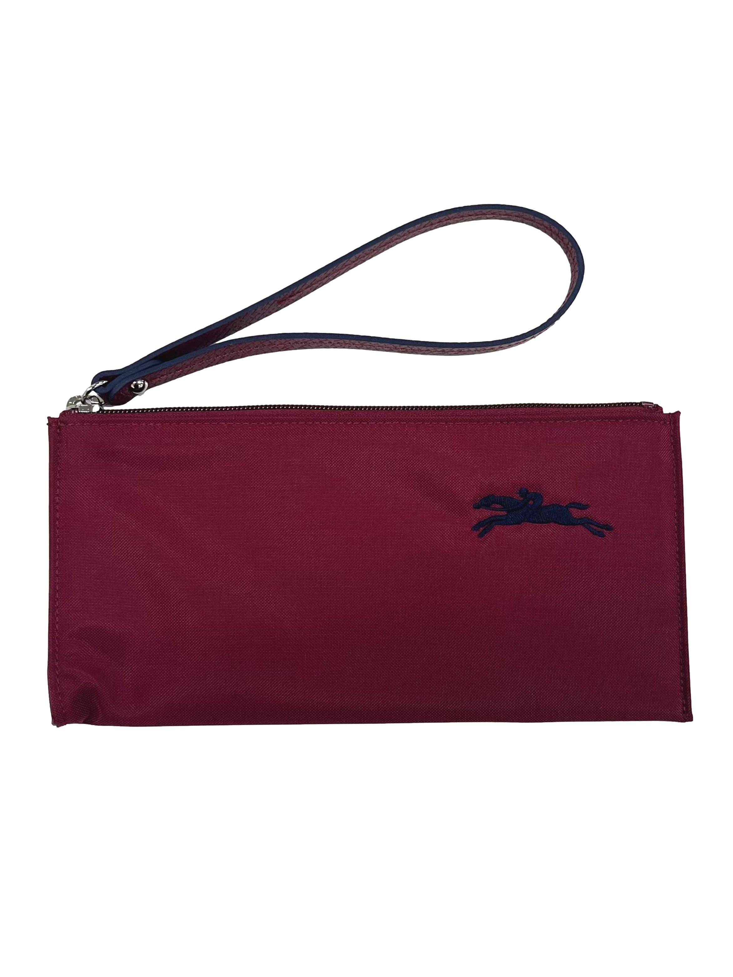 Maroon Nylon Le Pliage Club Coin Pouch CSN