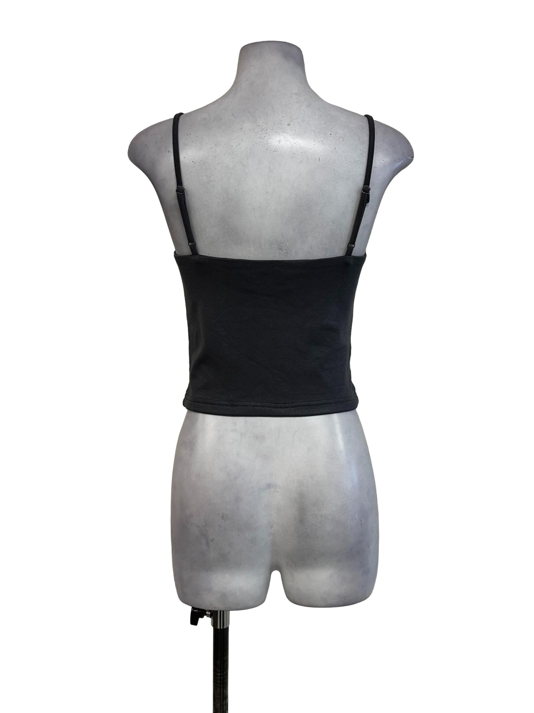 Fog Grey Padded Sleeveless Top
