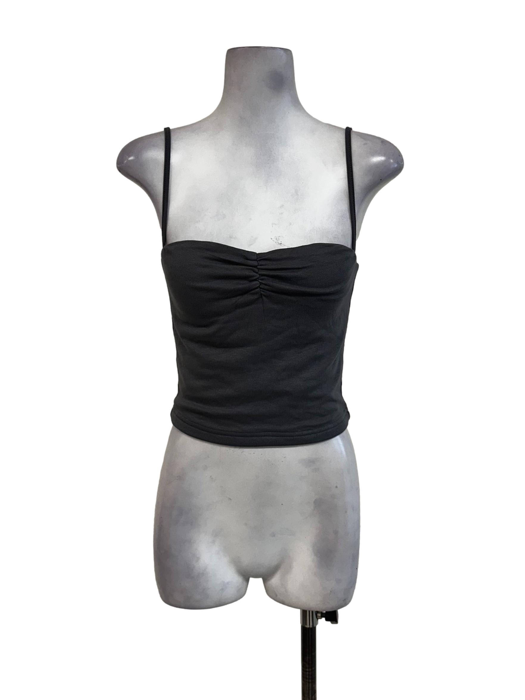 Fog Grey Padded Sleeveless Top