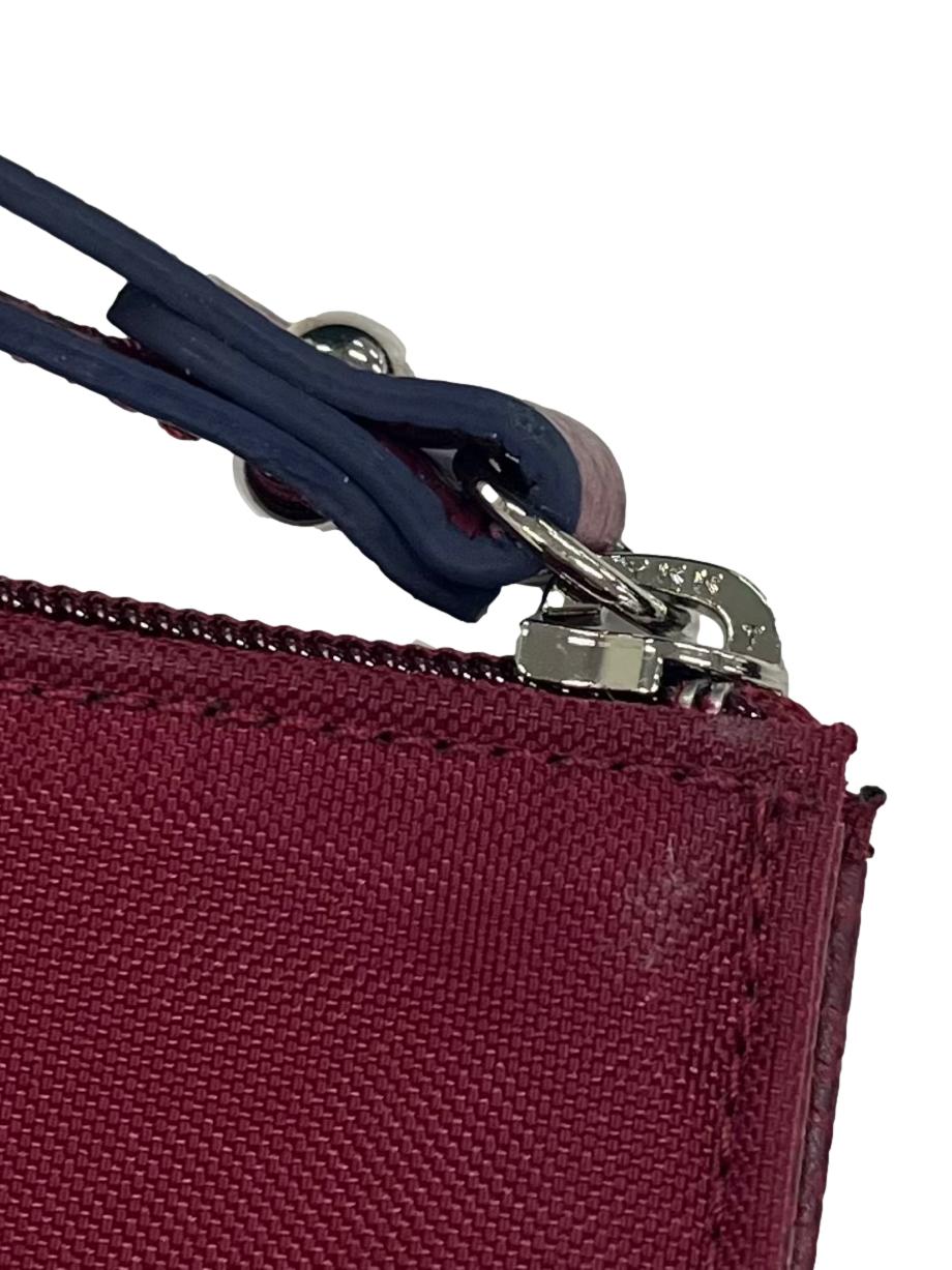Maroon Nylon Le Pliage Club Coin Pouch CSN