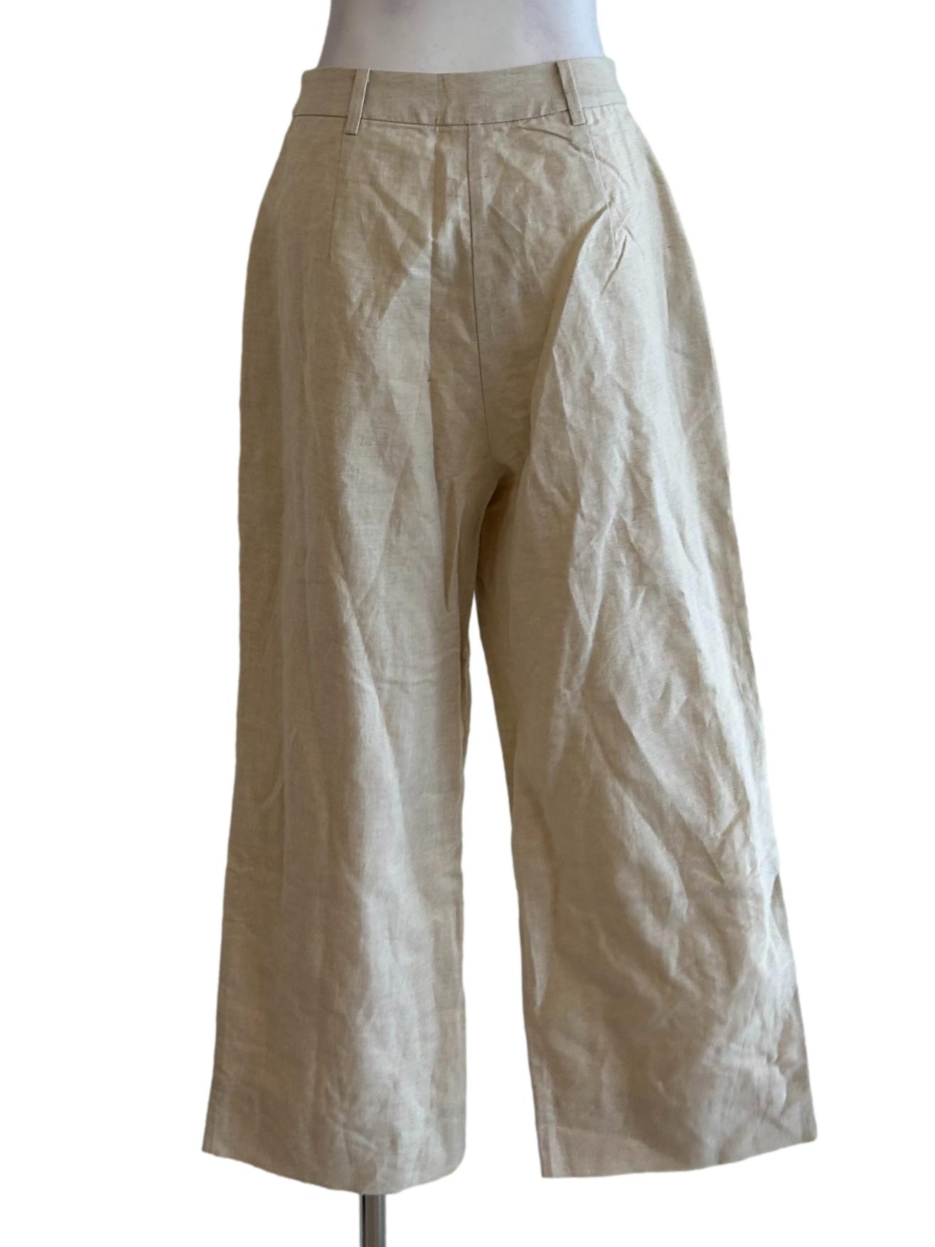 Beige High-Waisted Culottes OSN