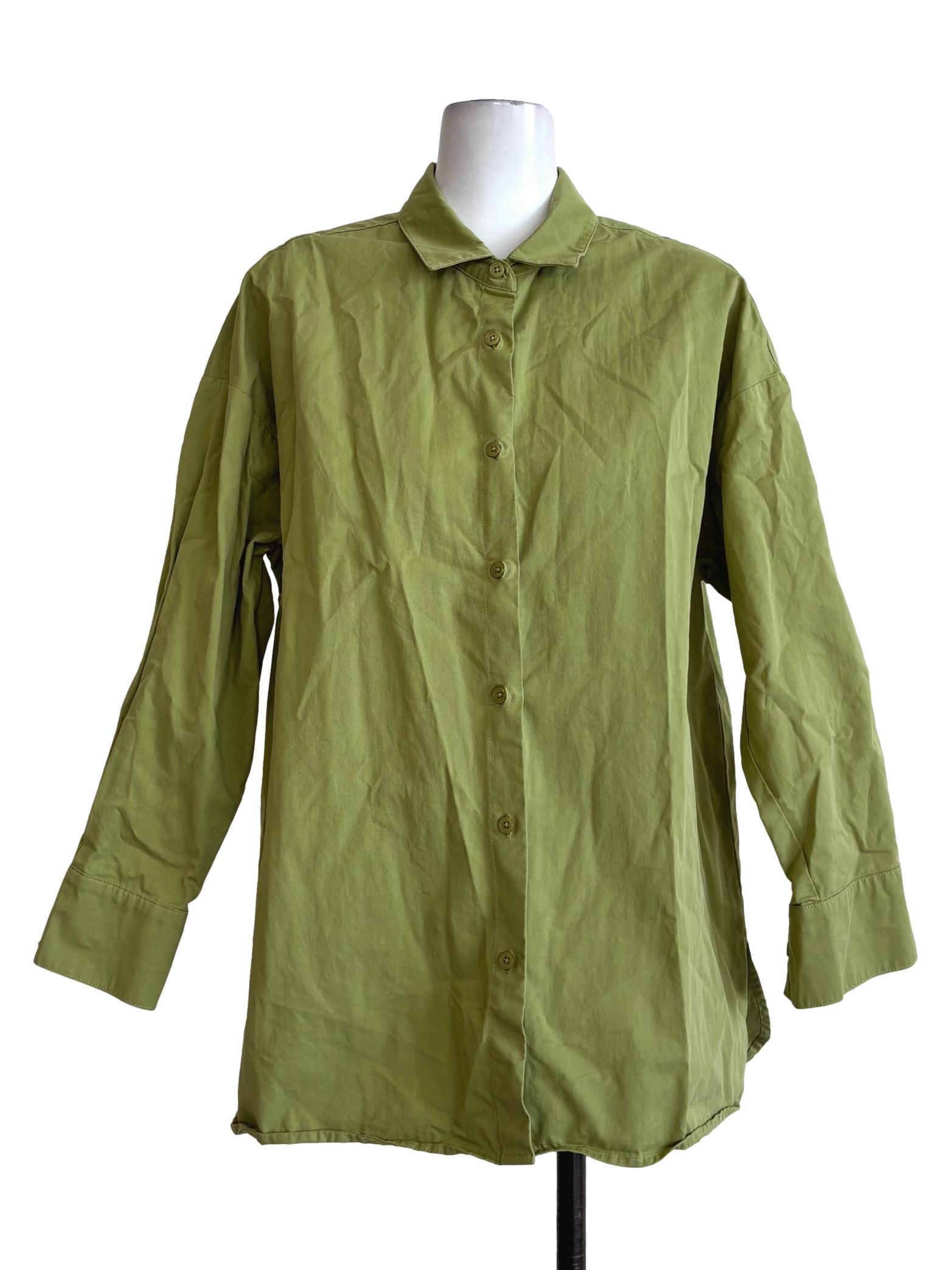 Avocado Green Buttoned Shirt TCL