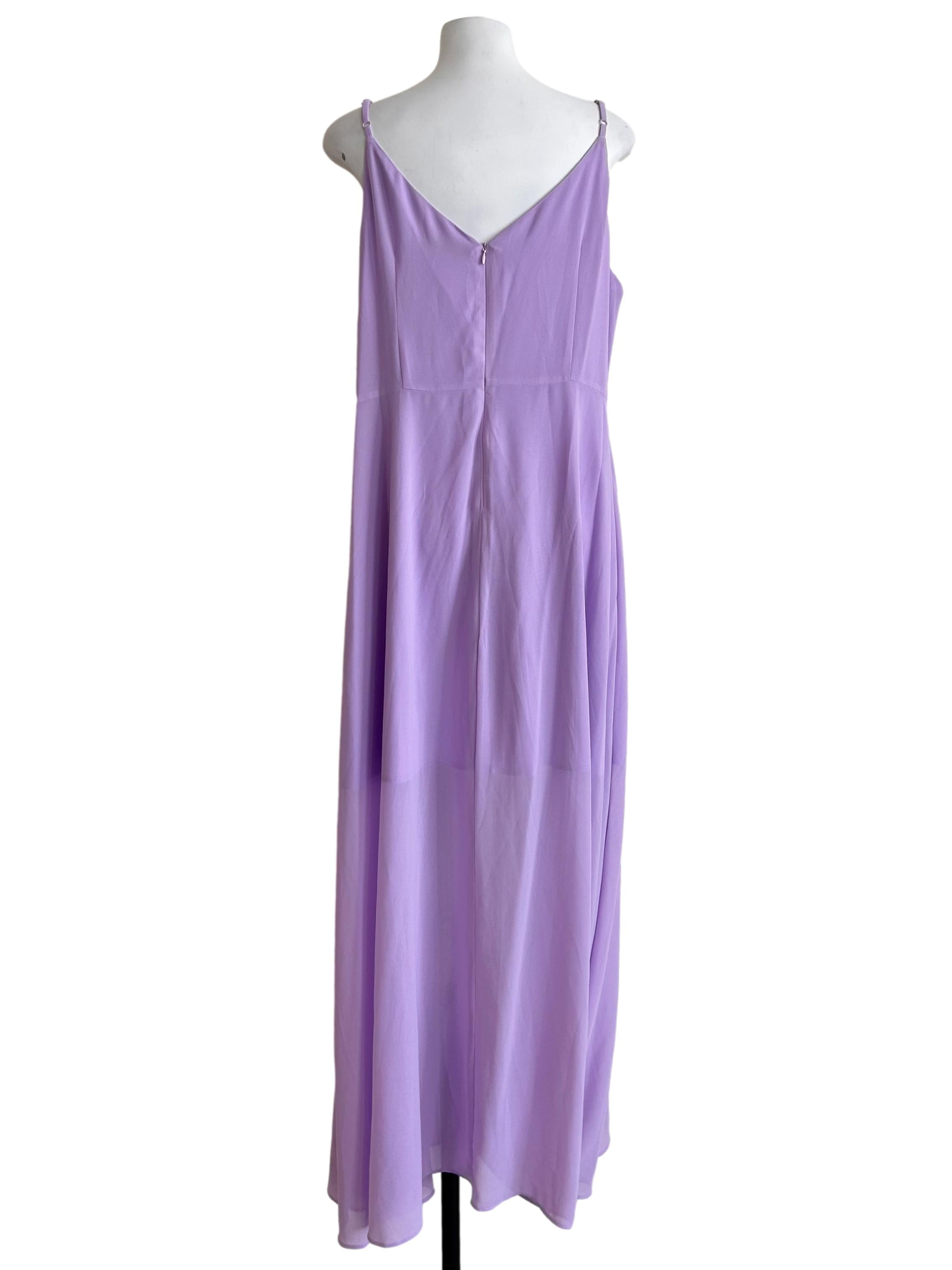Lavender Cowl Neckline Dress