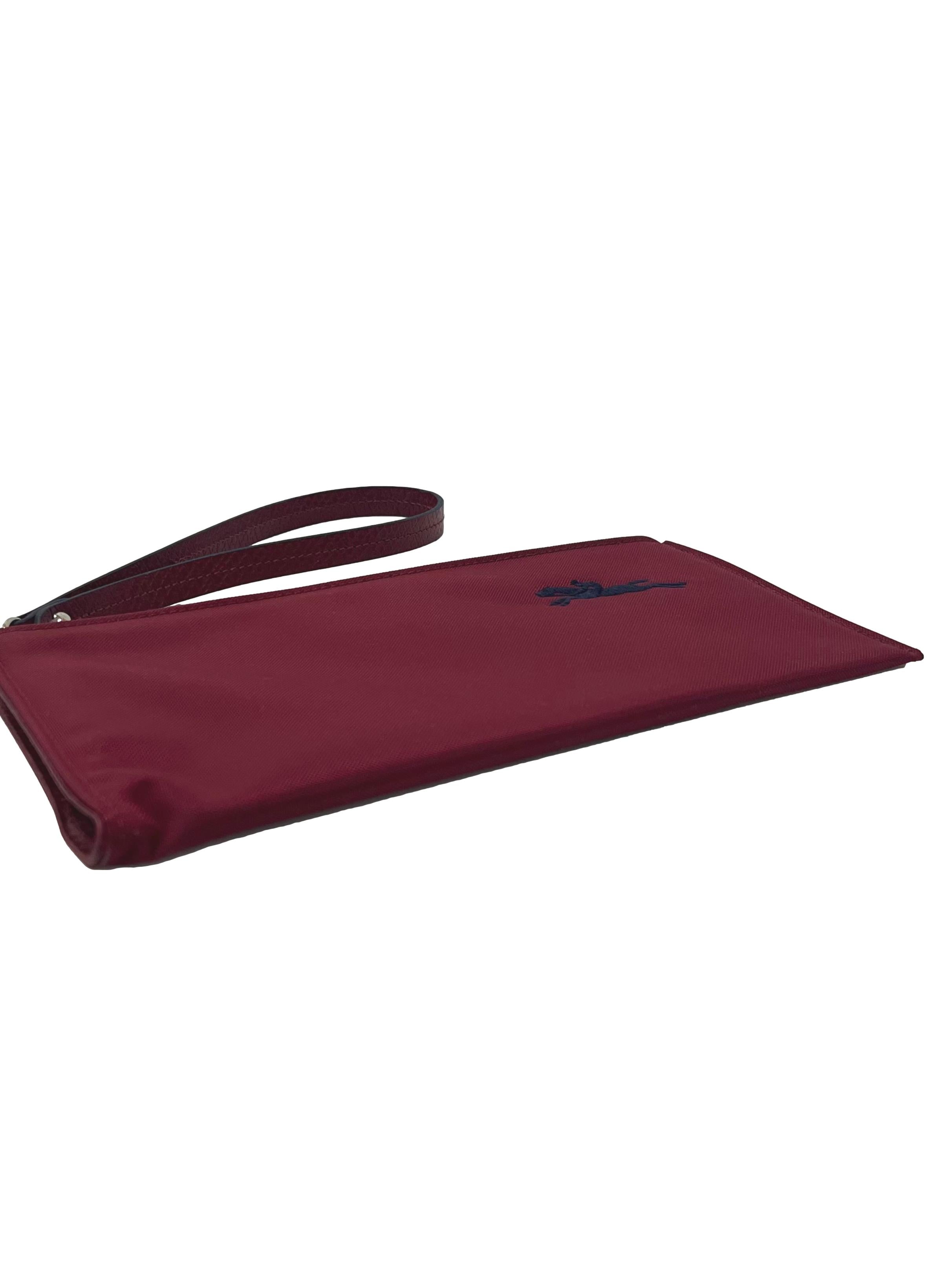 Maroon Nylon Le Pliage Club Coin Pouch CSN