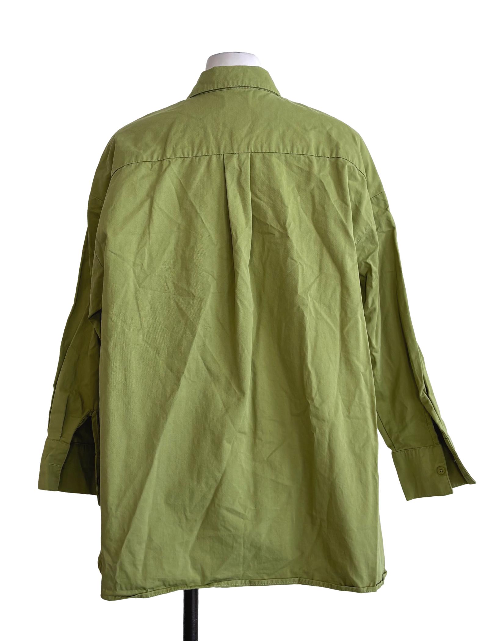 Avocado Green Buttoned Shirt TCL